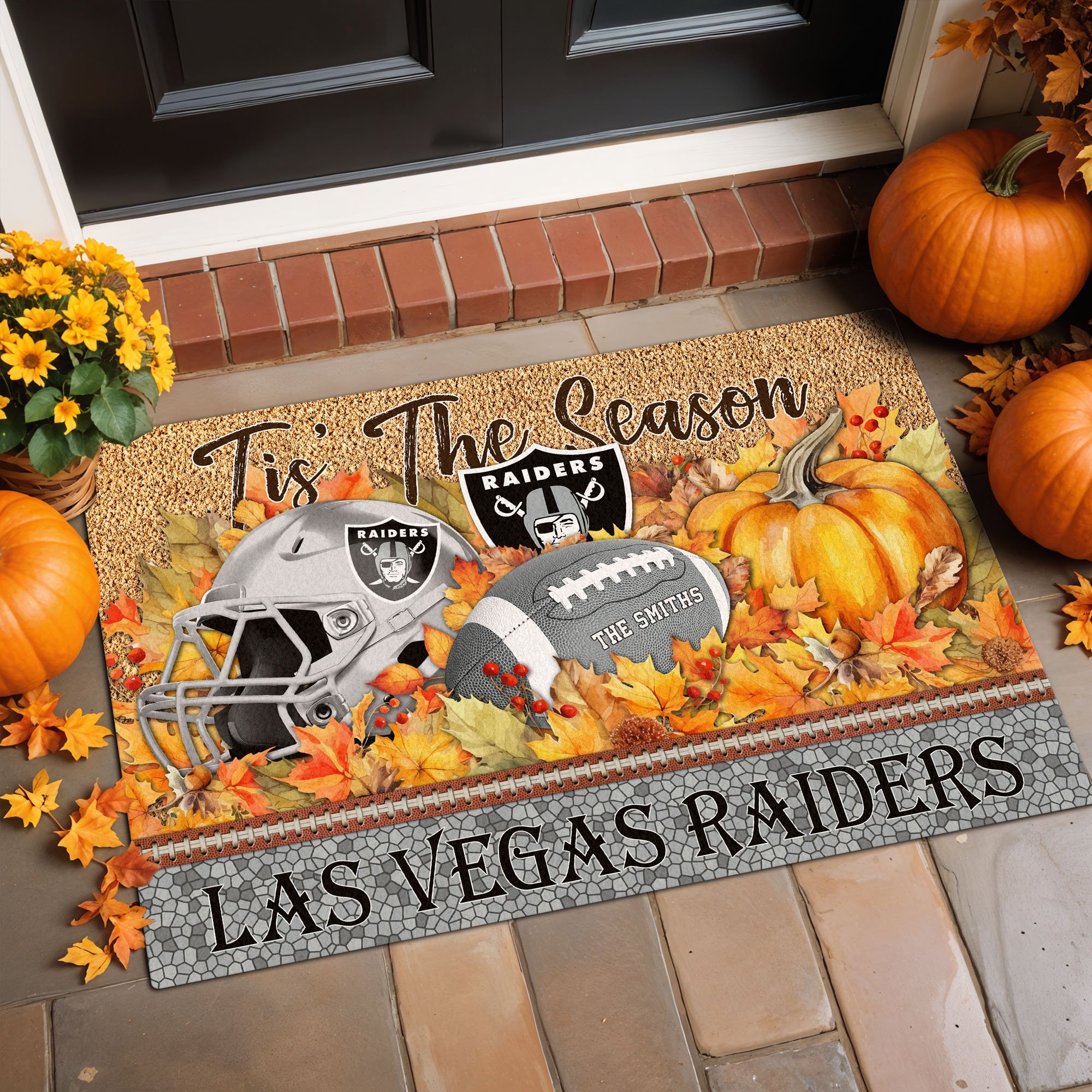 Alternative view of Las Vegas Raiders Doormat Custom Your Family Name And Choose Your Quotes, Sport Doormat, Sport Gifts For Fan EHIVM-60421N