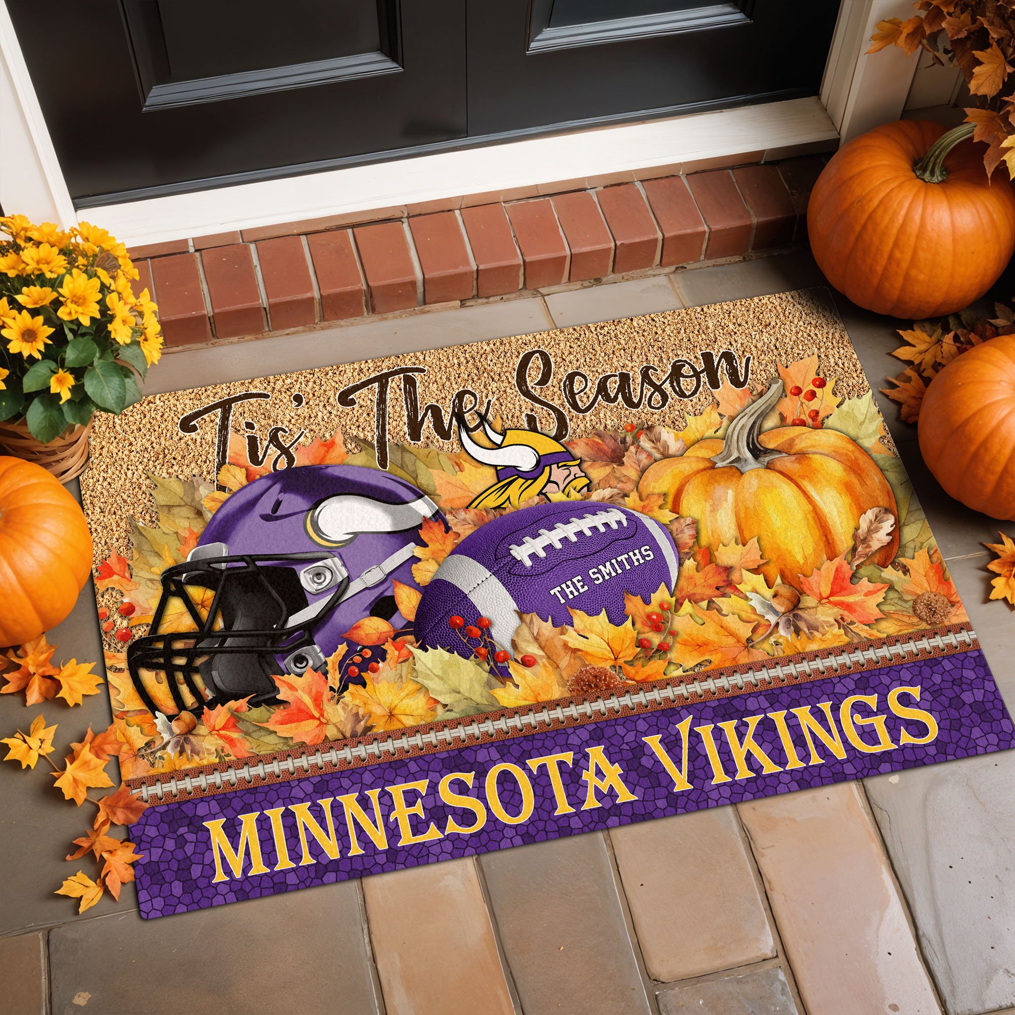 Alternative view of Minnesota Vikings Doormat Custom Your Family Name And Choose Your Quotes, Sport Doormat, Sport Gifts For Fan EHIVM-60421N