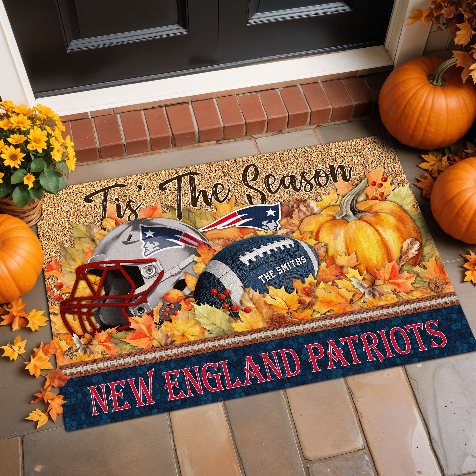 Alternative view of New England Patriots Doormat Custom Your Family Name And Choose Your Quotes, Sport Doormat, Sport Gifts For Fan EHIVM-60421N
