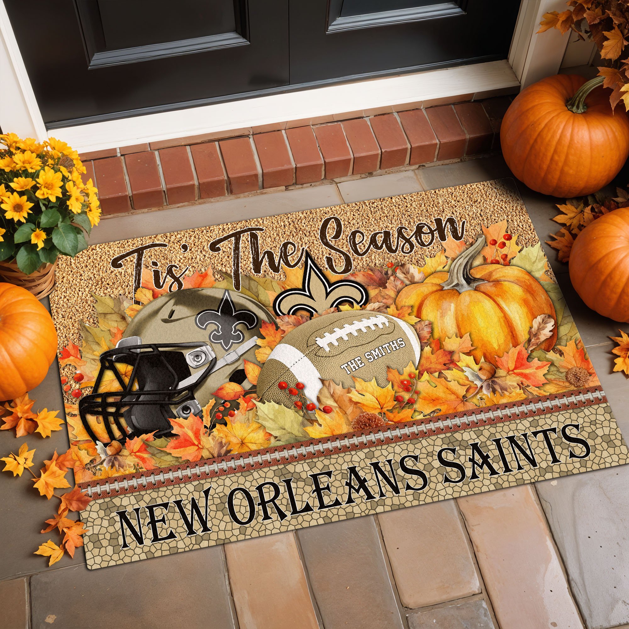 Alternative view of New Orleans Saints Doormat Custom Your Family Name And Choose Your Quotes, Sport Doormat, Sport Gifts For Fan EHIVM-60421N