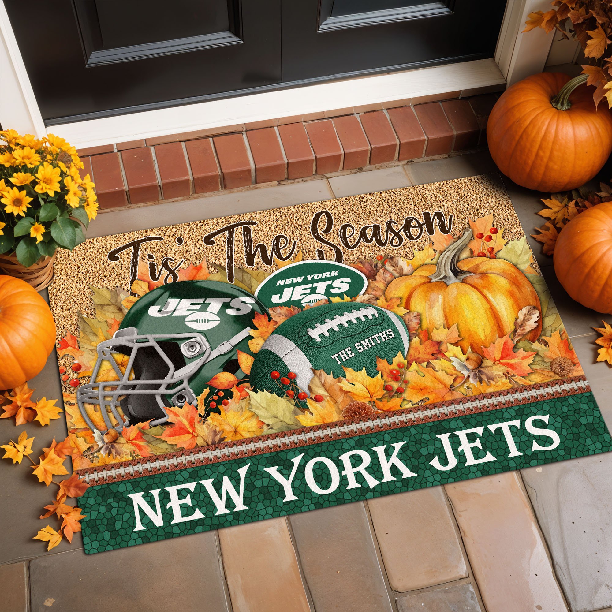 Alternative view of New York Jets Doormat Custom Your Family Name And Choose Your Quotes, Sport Doormat, Sport Gifts For Fan EHIVM-60421N