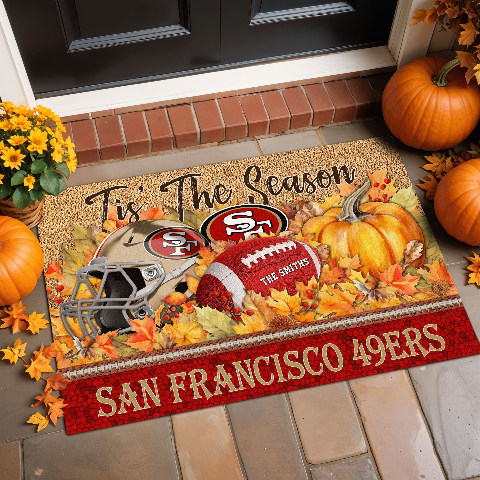 Alternative view of San Francisco 49ers Doormat Custom Your Family Name And Choose Your Quotes, Sport Doormat, Sport Gifts For Fan EHIVM-60421N