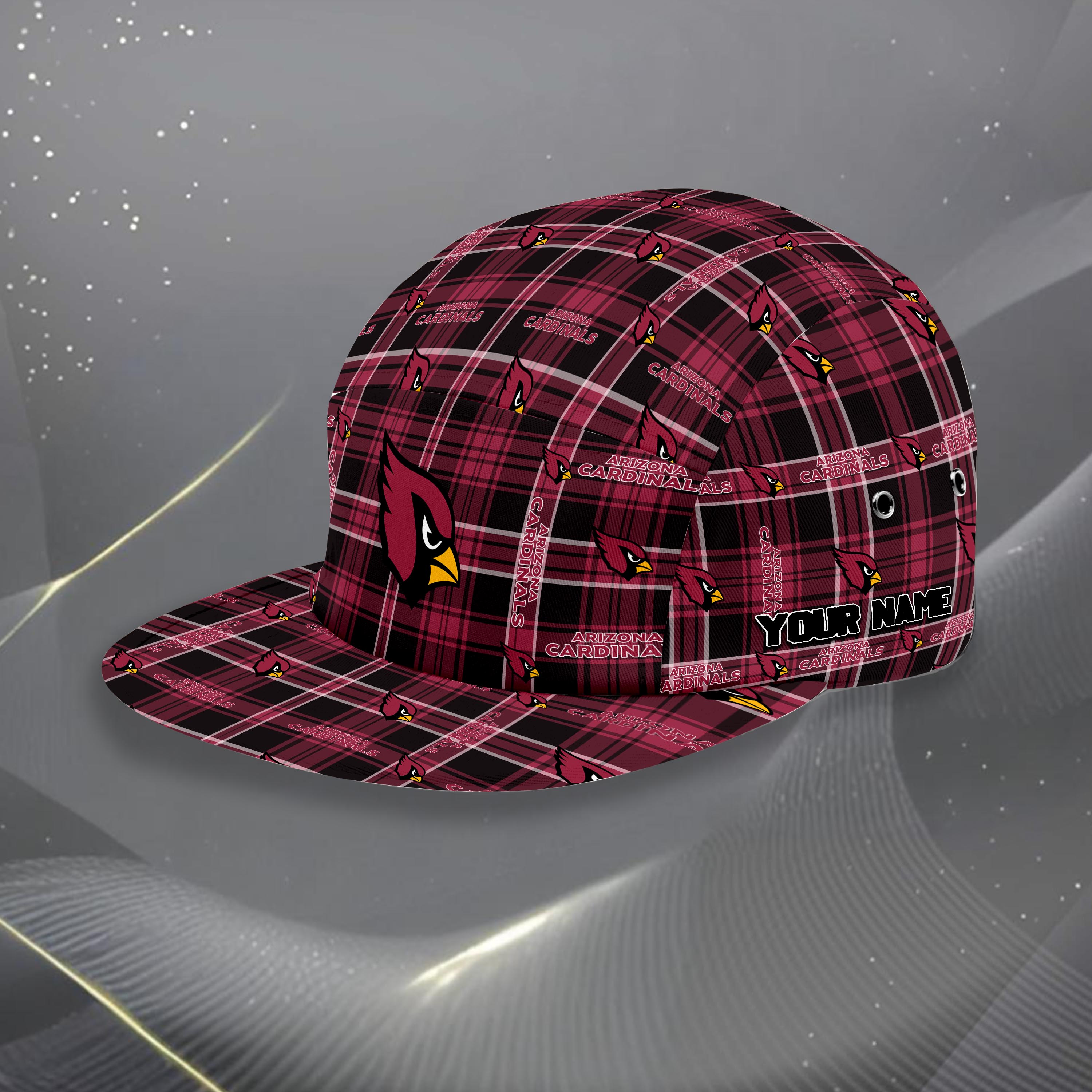 Arizona Cardinals Five Panel Cap Custom Your Name, Sport Five Panel Cap, Gifts For Fan EHIVM-06192605N