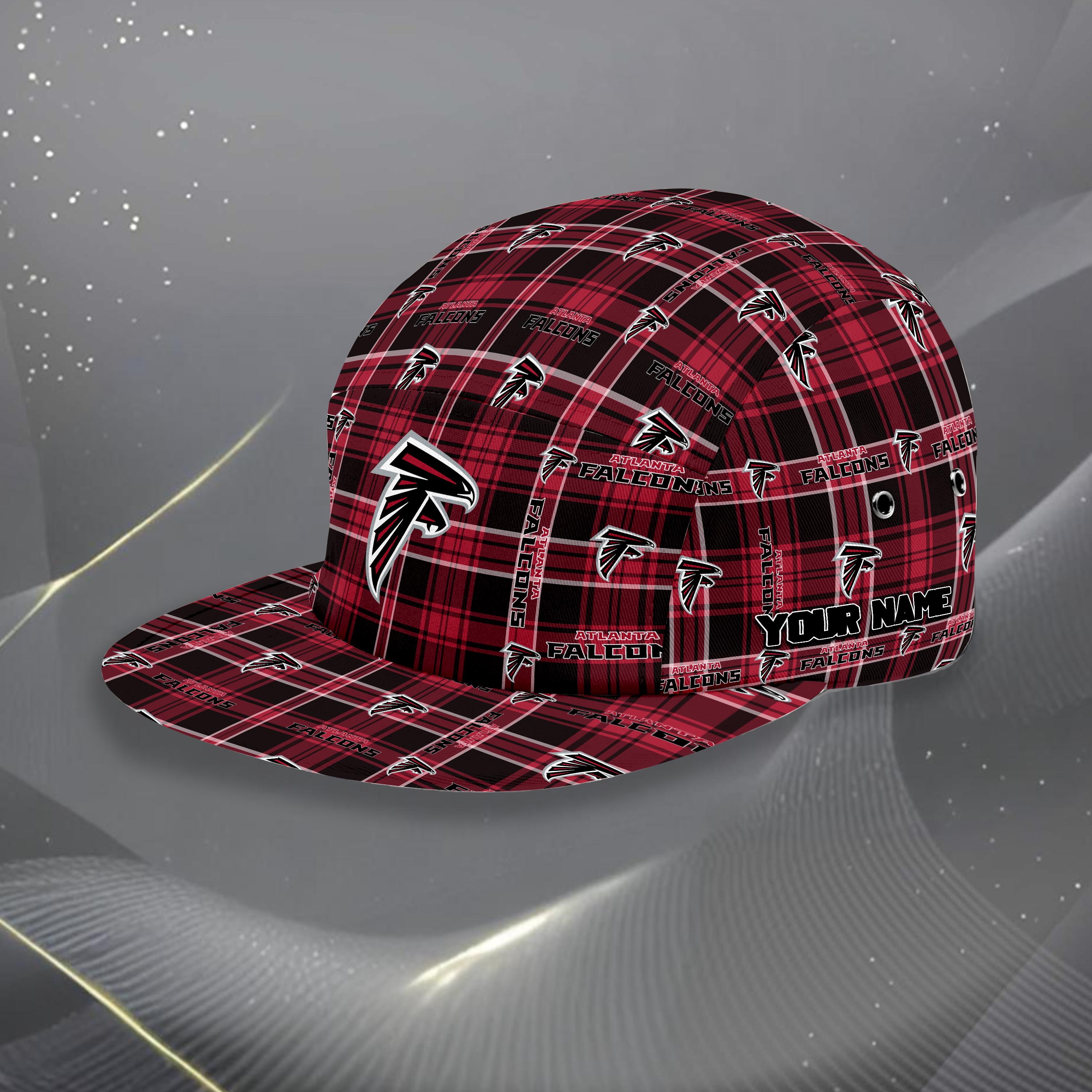 Atlanta Falcons Five Panel Cap Custom Your Name, Sport Five Panel Cap, Gifts For Fan EHIVM-06192605N