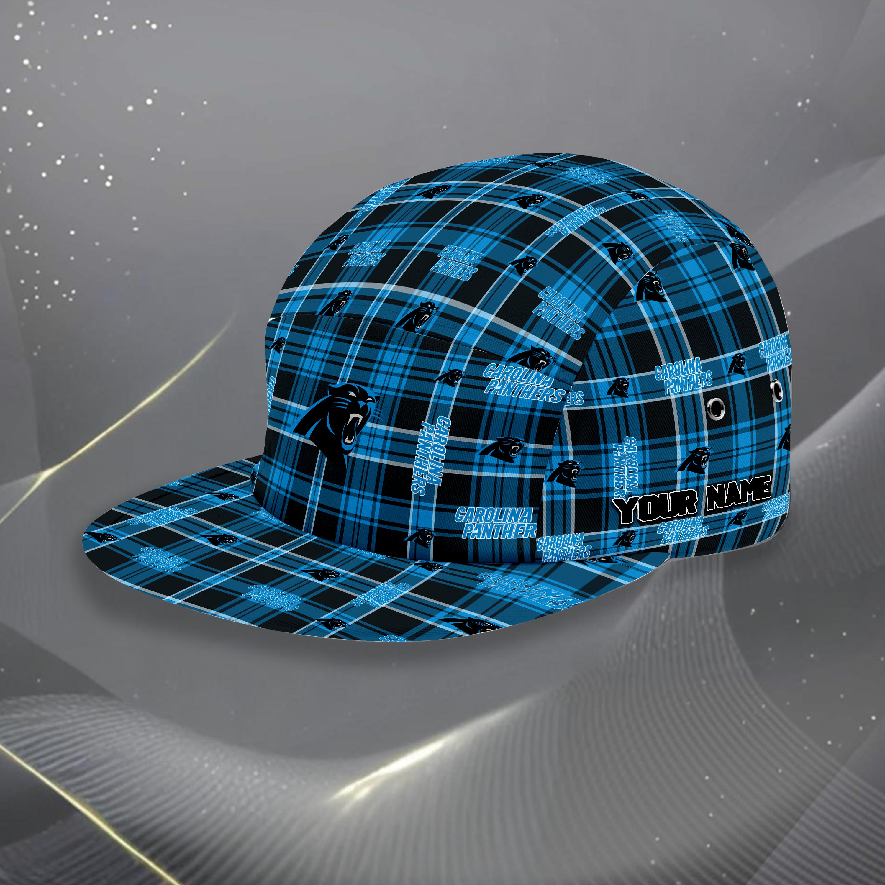 Carolina Panthers Five Panel Cap Custom Your Name, Sport Five Panel Cap, Gifts For Fan EHIVM-06192605N