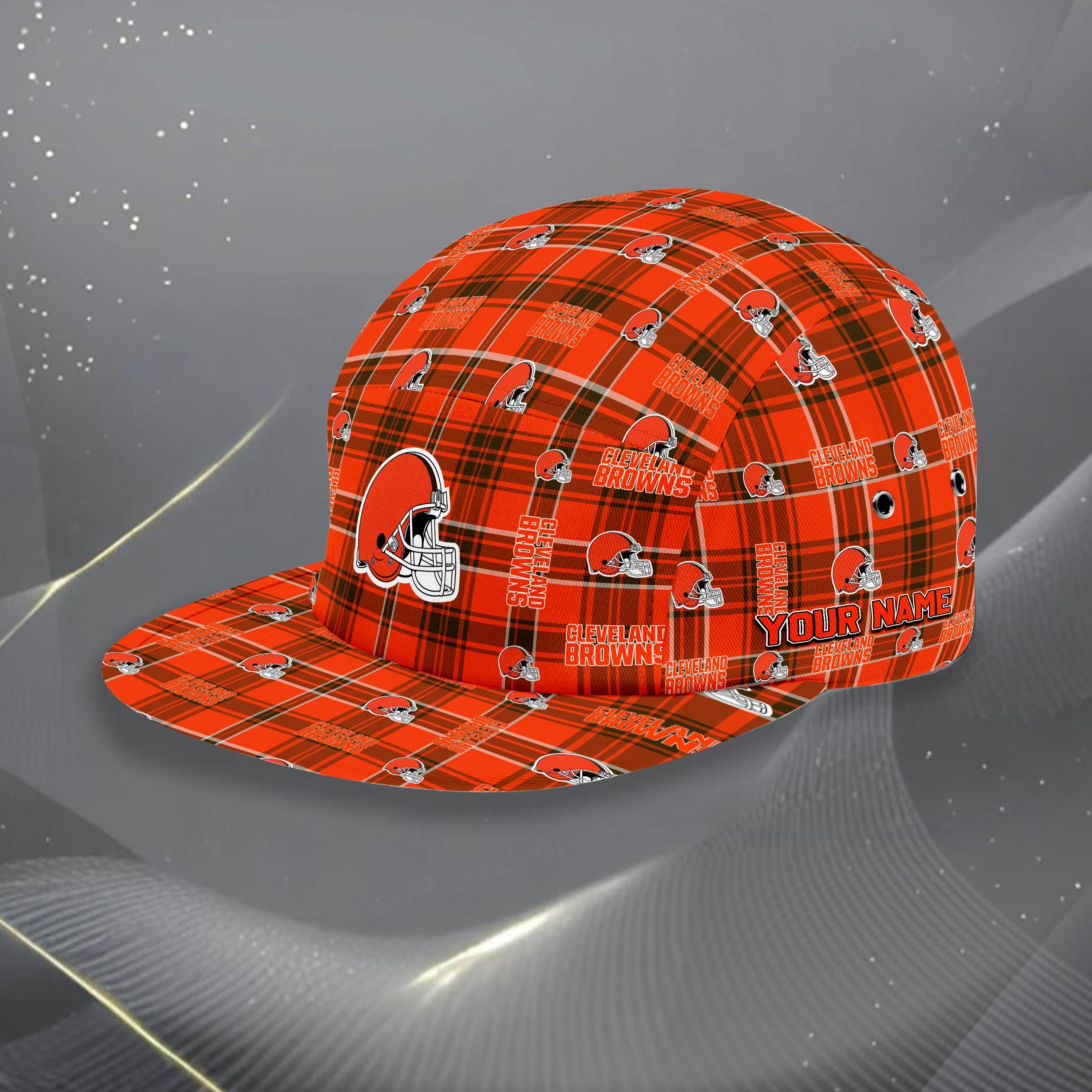 Cleveland Browns Five Panel Cap Custom Your Name, Sport Five Panel Cap, Gifts For Fan EHIVM-06192605N