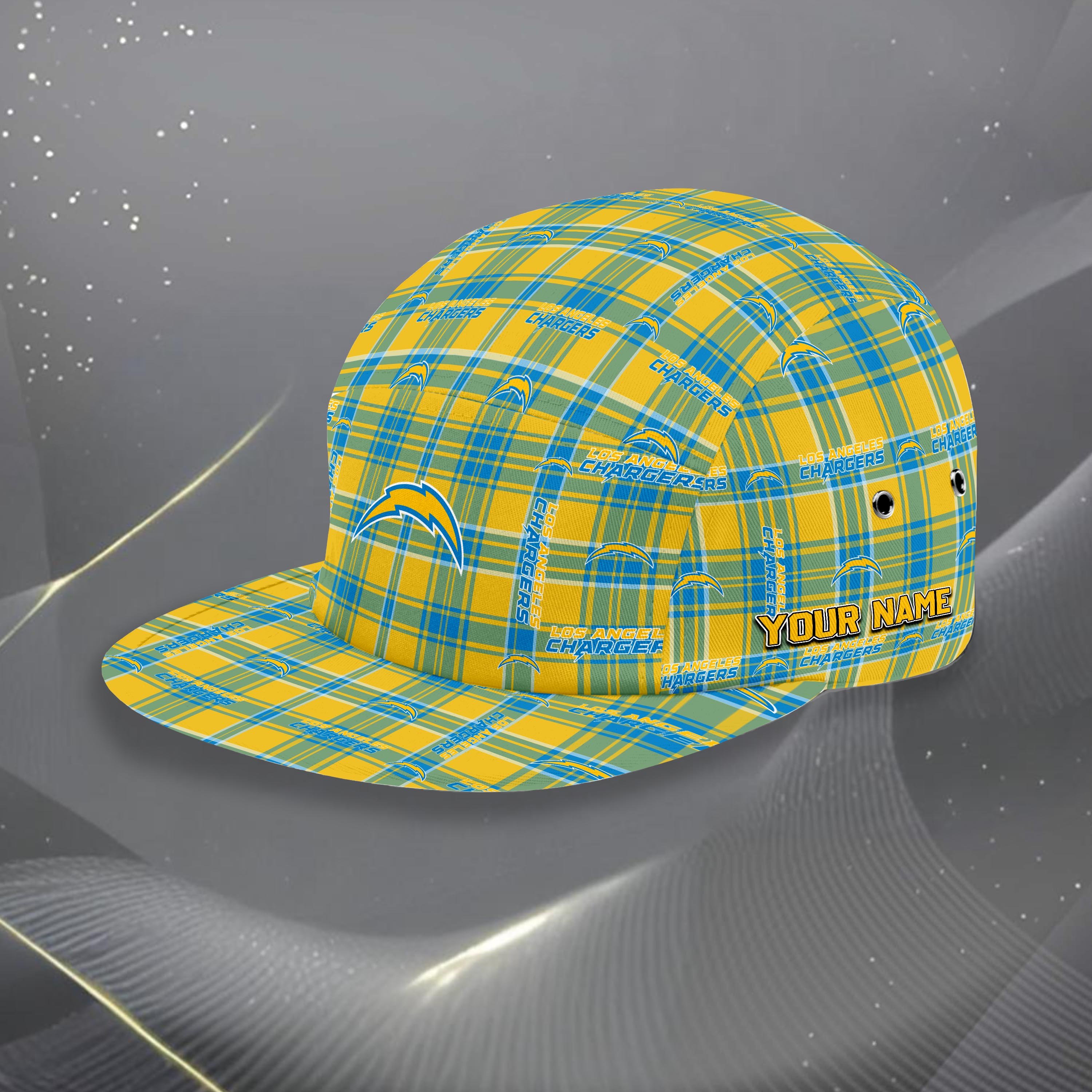 Los Angeles Chargers Five Panel Cap Custom Your Name, Sport Five Panel Cap, Gifts For Fan EHIVM-06192605N