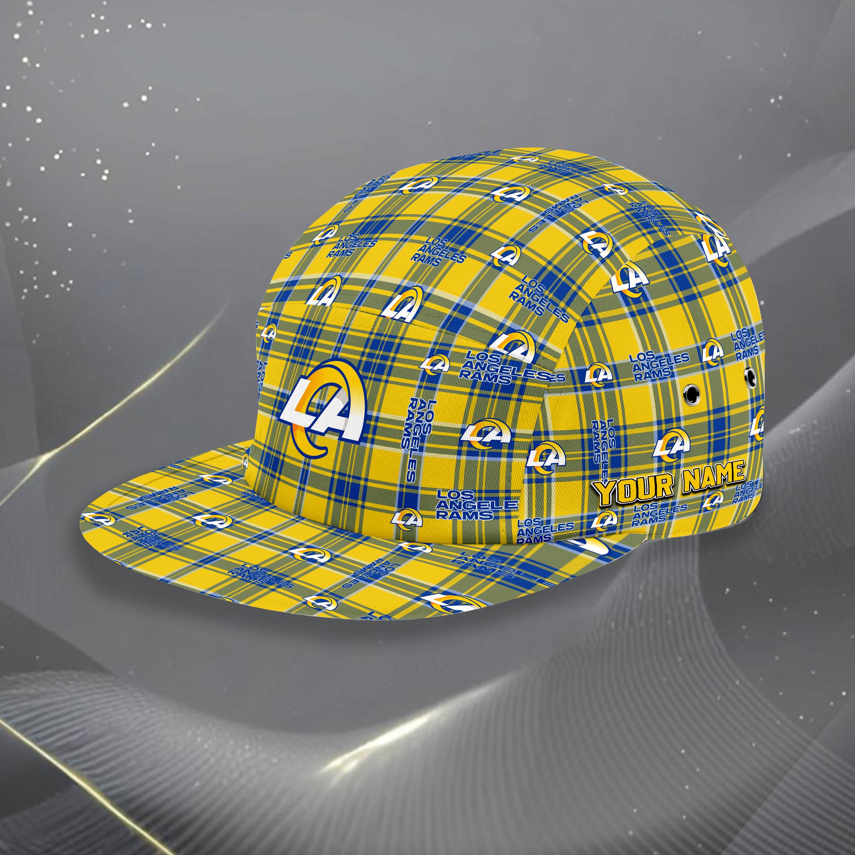 Los Angeles Rams Five Panel Cap Custom Your Name, Sport Five Panel Cap, Gifts For Fan EHIVM-06192605N