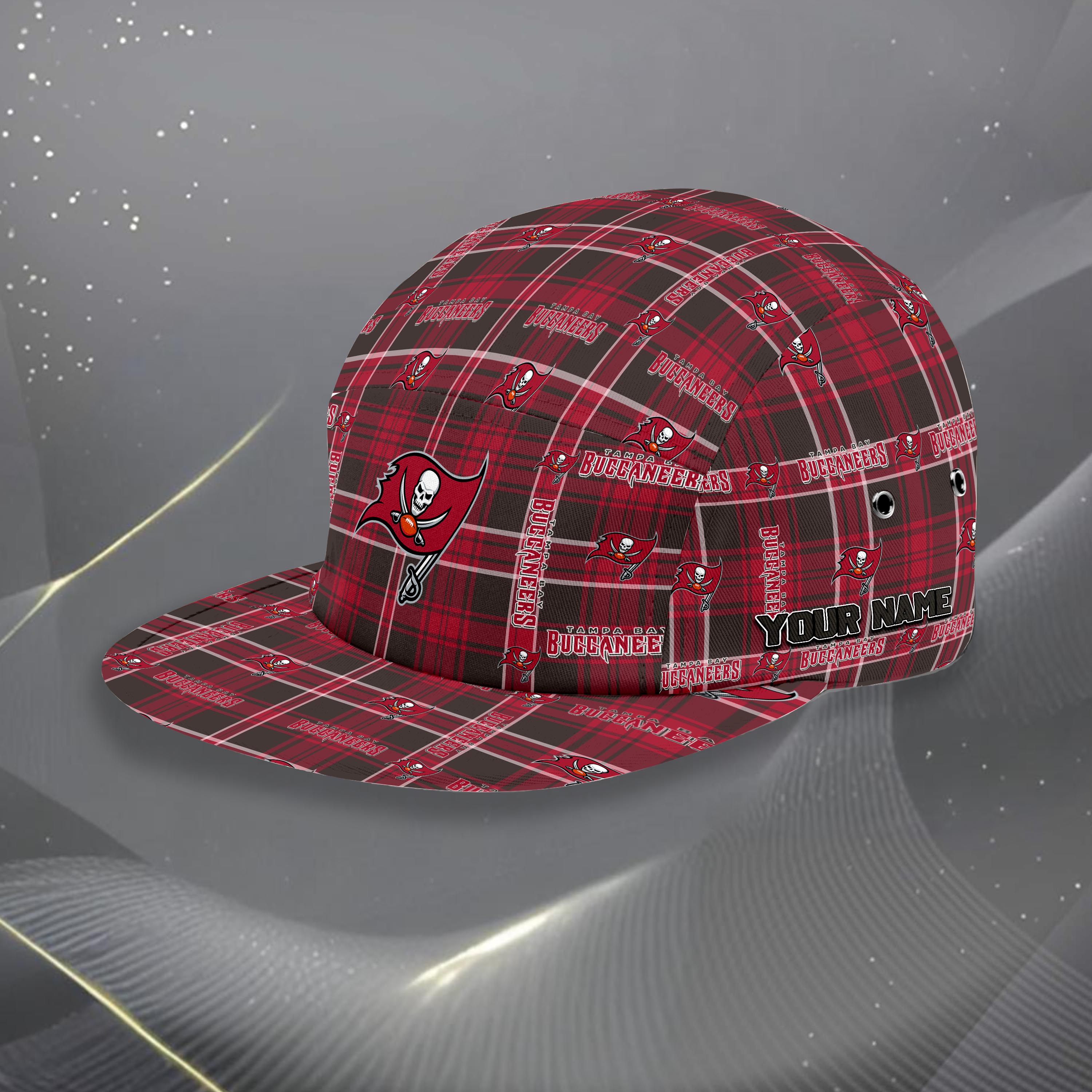 Tampa Bay Buccaneers Five Panel Cap Custom Your Name, Sport Five Panel Cap, Gifts For Fan EHIVM-06192605N