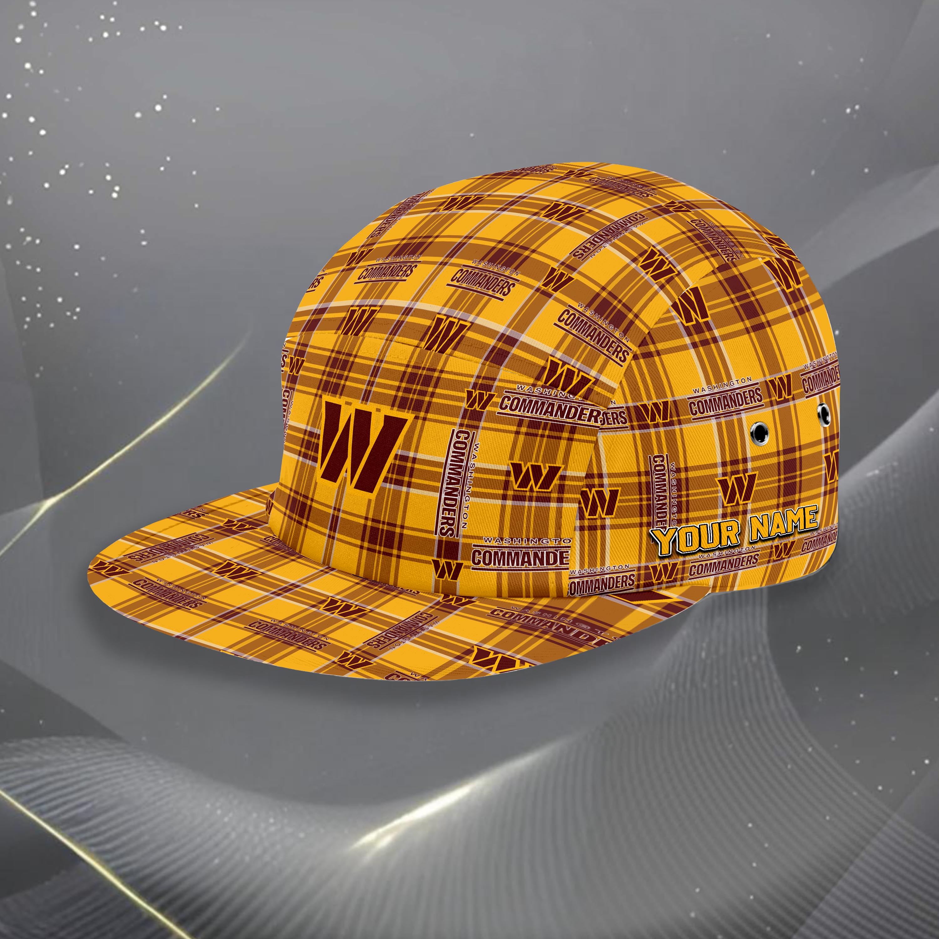 Washington Commanders Five Panel Cap Custom Your Name, Sport Five Panel Cap, Gifts For Fan EHIVM-06192605N