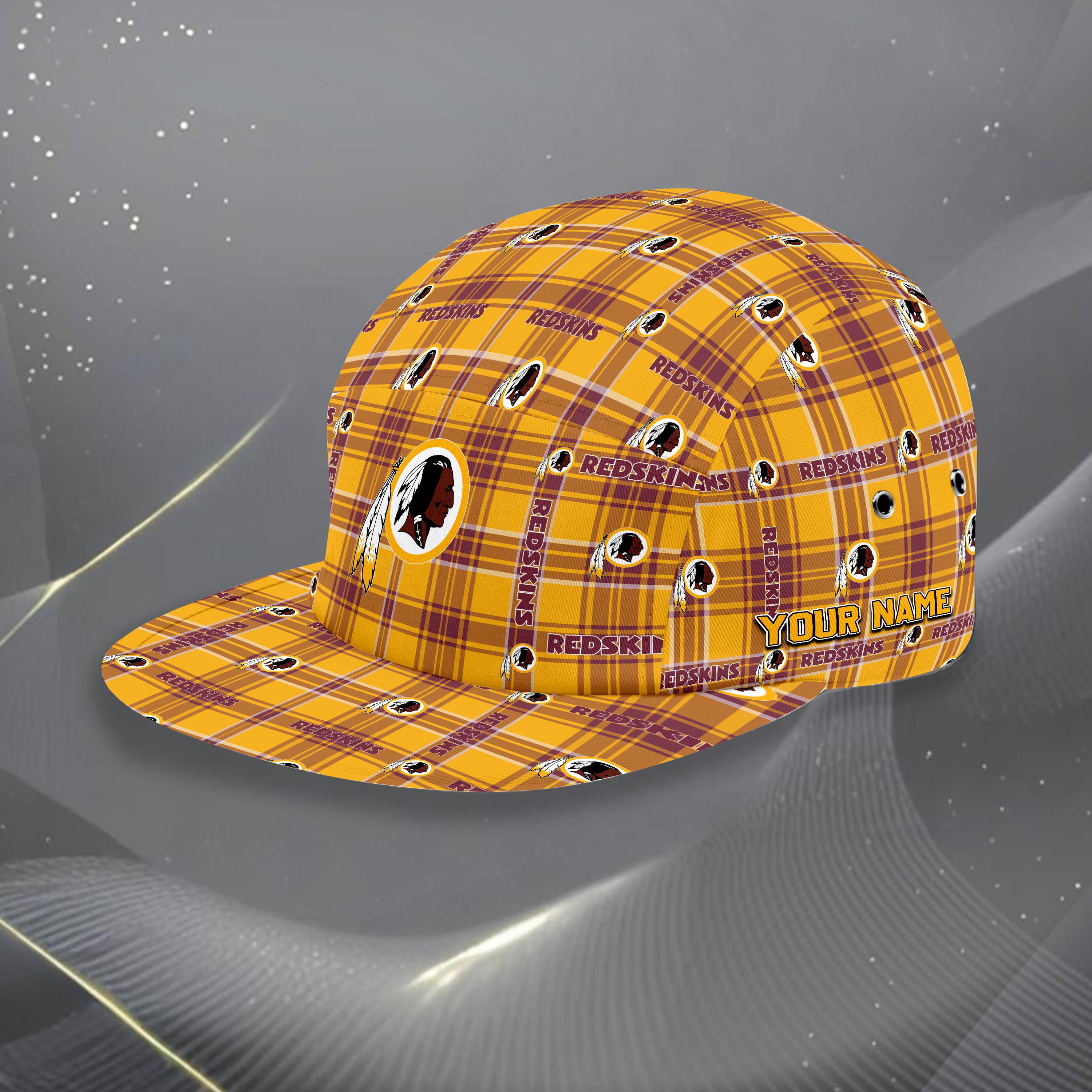 Washington Redskins Five Panel Cap Custom Your Name, Sport Five Panel Cap, Gifts For Fan EHIVM-06192605N