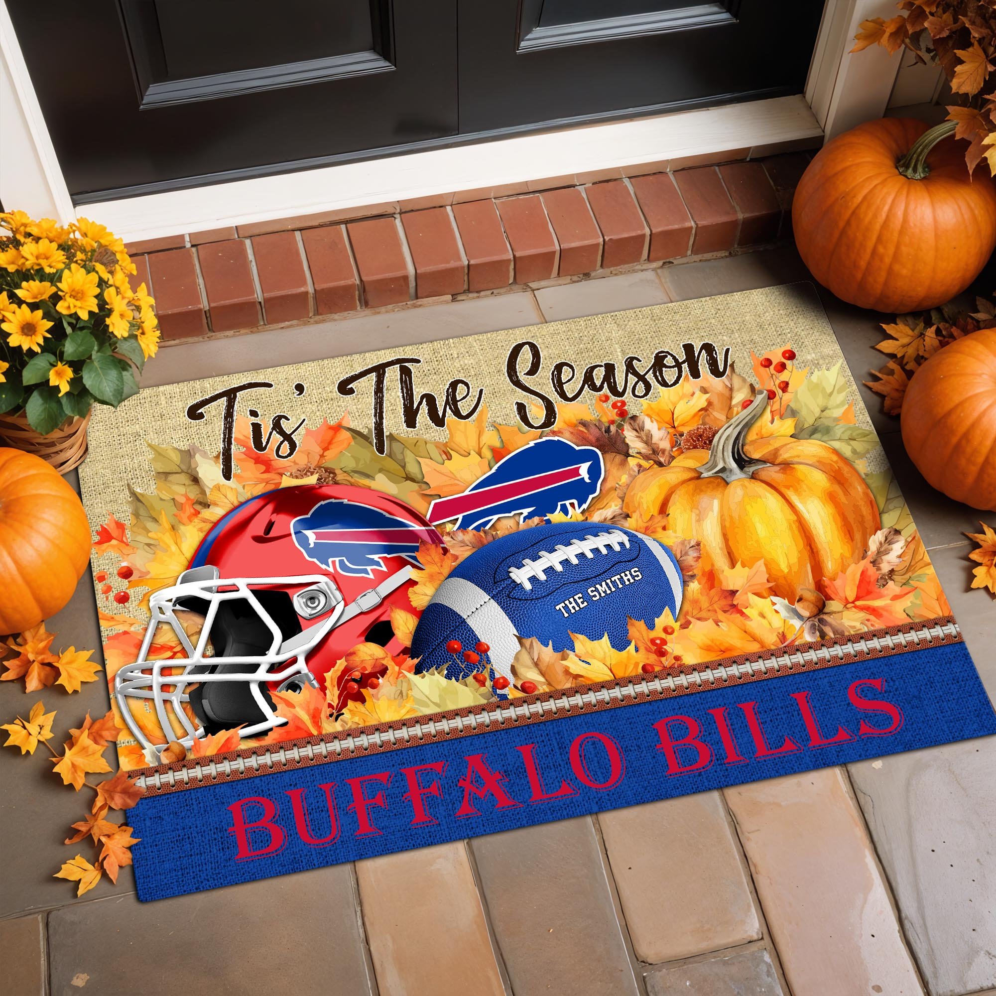 Buffalo Bills Doormat Custom Your Family Name And Choose Your Quotes, Sport Doormat, Sport Gifts For Fan EHIVM-07022666N