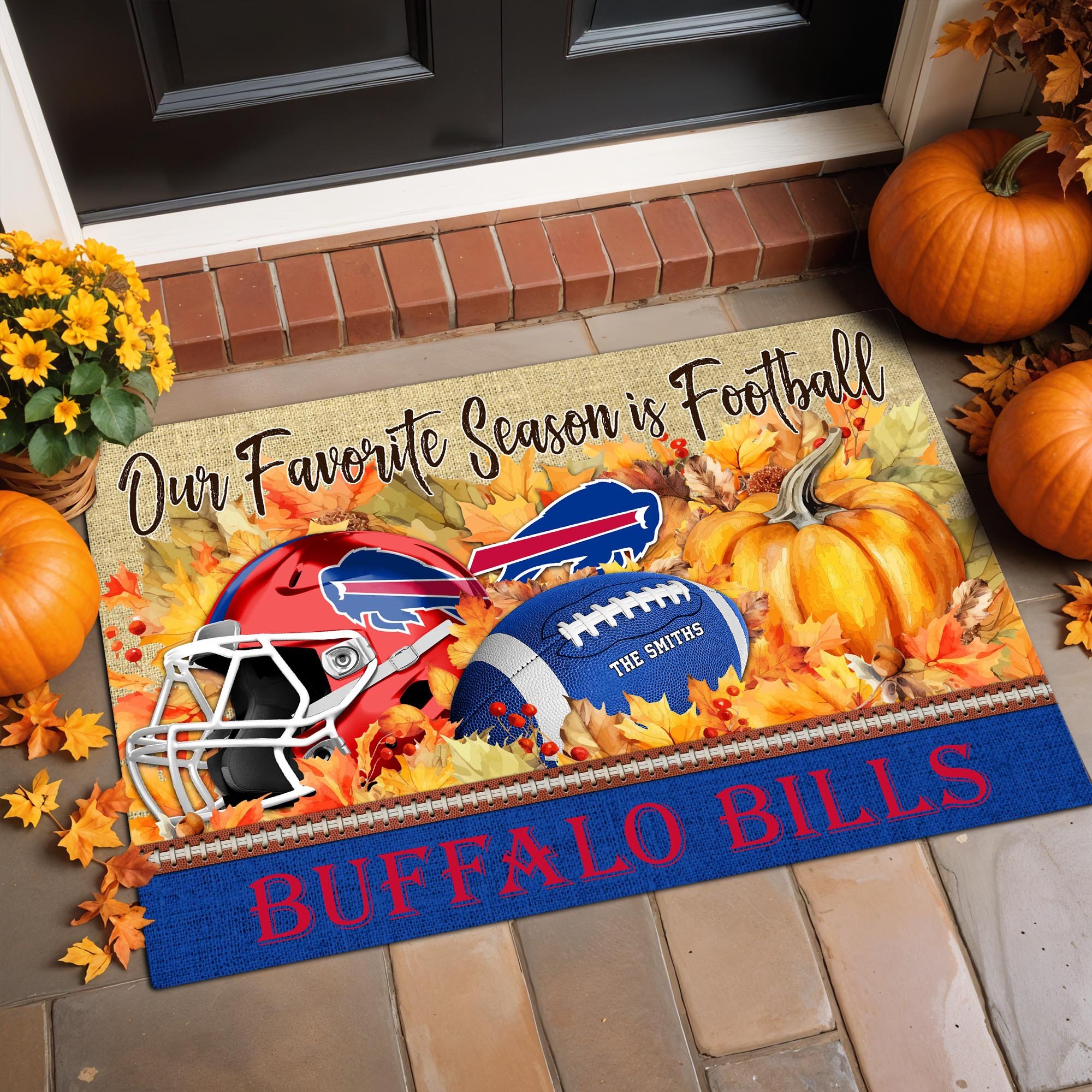 Alternative view of Buffalo Bills Doormat Custom Your Family Name And Choose Your Quotes, Sport Doormat, Sport Gifts For Fan EHIVM-07022666N