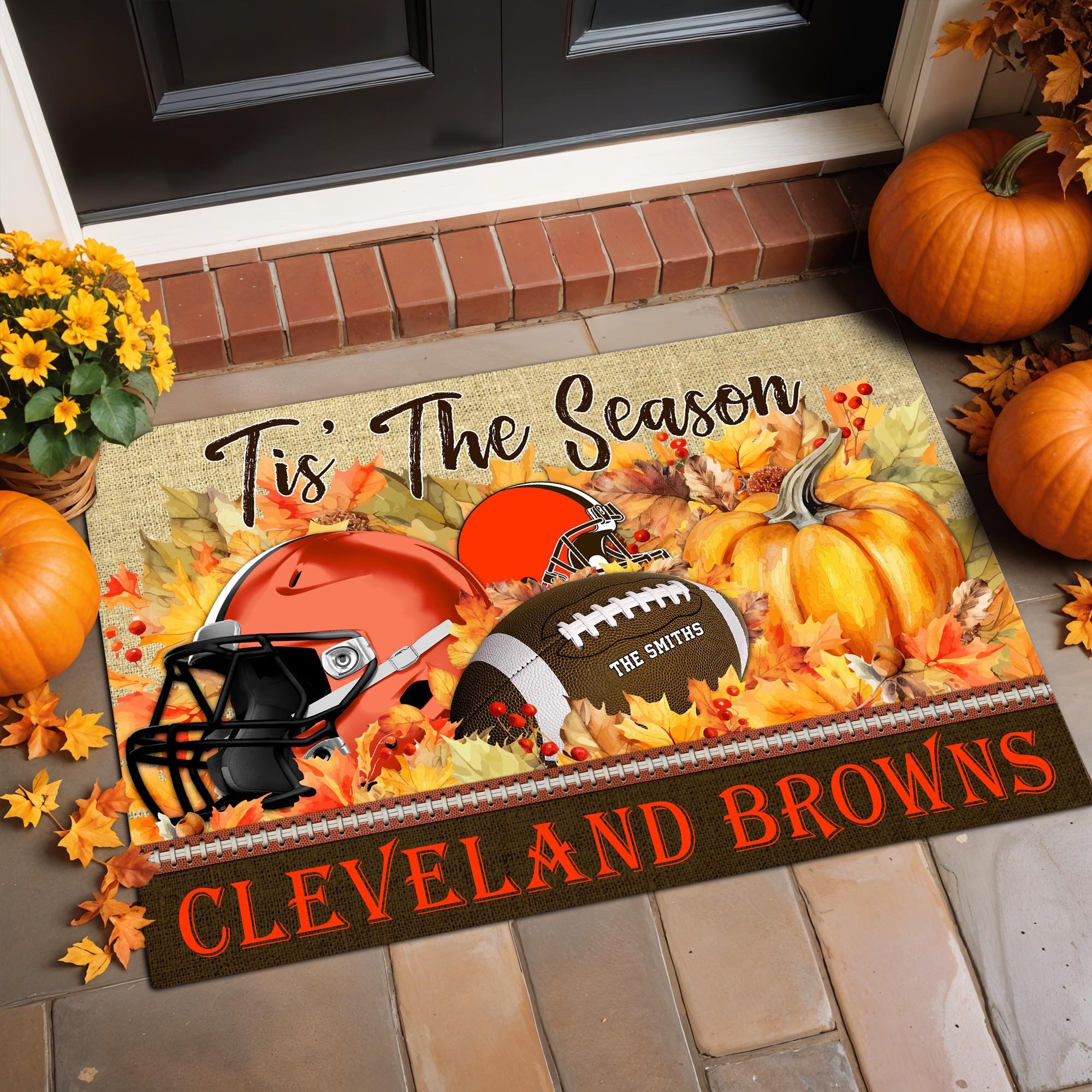 Cleveland Browns Doormat Custom Your Family Name And Choose Your Quotes, Sport Doormat, Sport Gifts For Fan EHIVM-07022666N
