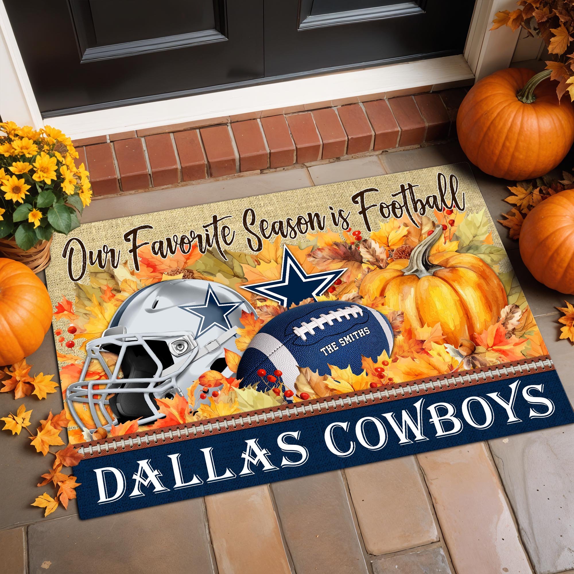 Alternative view of Dallas Cowboys Doormat Custom Your Family Name And Choose Your Quotes, Sport Doormat, Sport Gifts For Fan EHIVM-07022666N