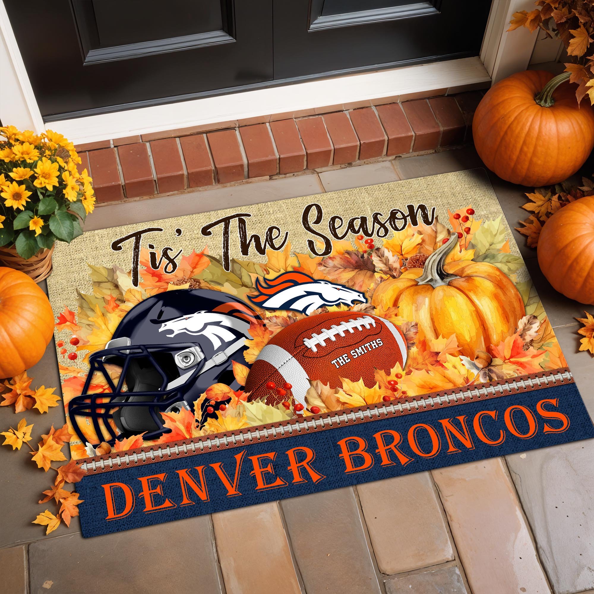 Denver Broncos Doormat Custom Your Family Name And Choose Your Quotes, Sport Doormat, Sport Gifts For Fan EHIVM-07022666N