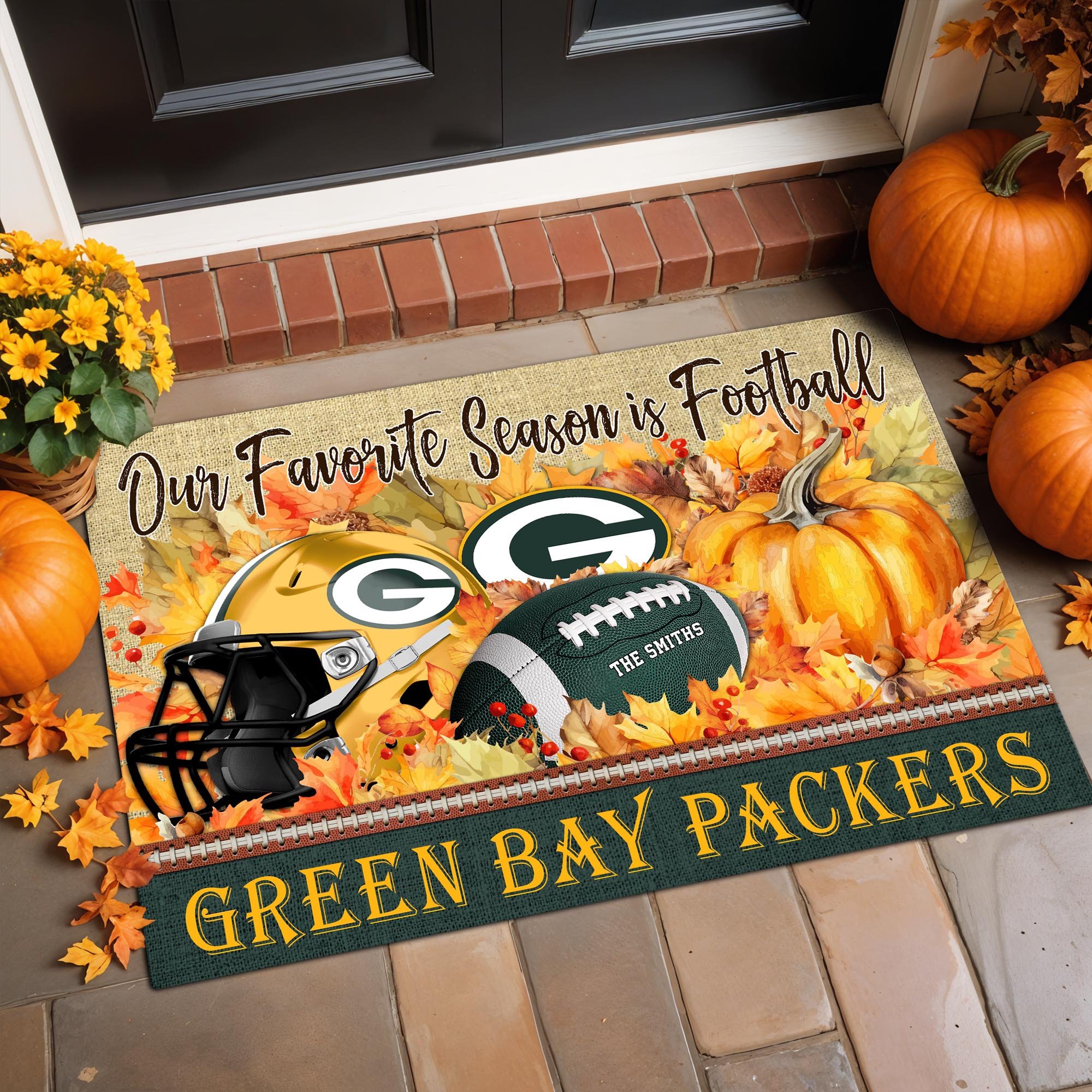 Alternative view of Green Bay Packers Doormat Custom Your Family Name And Choose Your Quotes, Sport Doormat, Sport Gifts For Fan EHIVM-07022666N