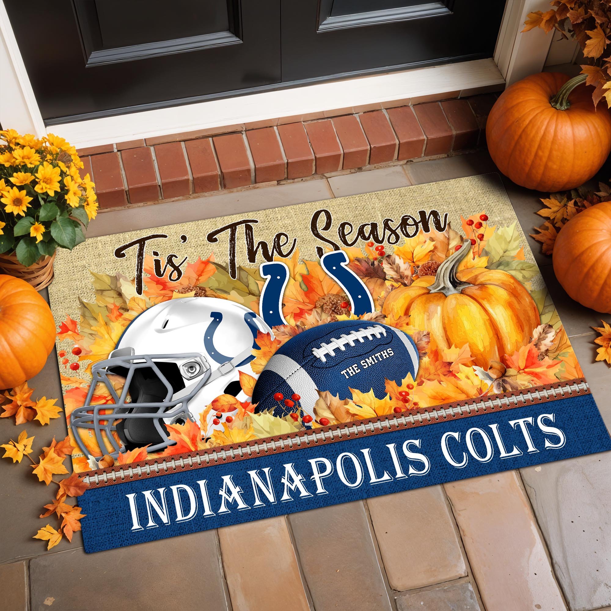 Indianapolis Colts Doormat Custom Your Family Name And Choose Your Quotes, Sport Doormat, Sport Gifts For Fan EHIVM-07022666N