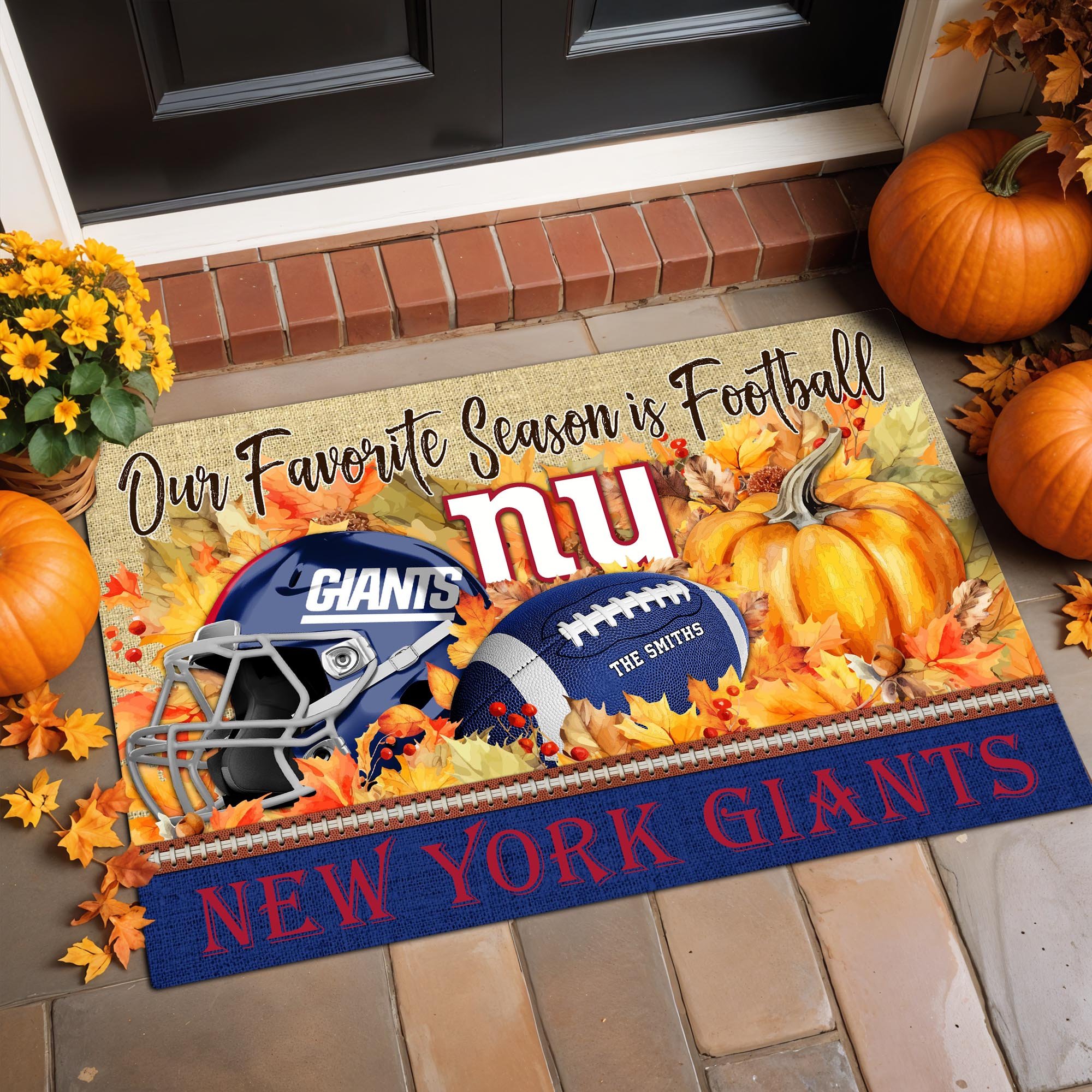 Alternative view of New York Giants Doormat Custom Your Family Name And Choose Your Quotes, Sport Doormat, Sport Gifts For Fan EHIVM-07022666N