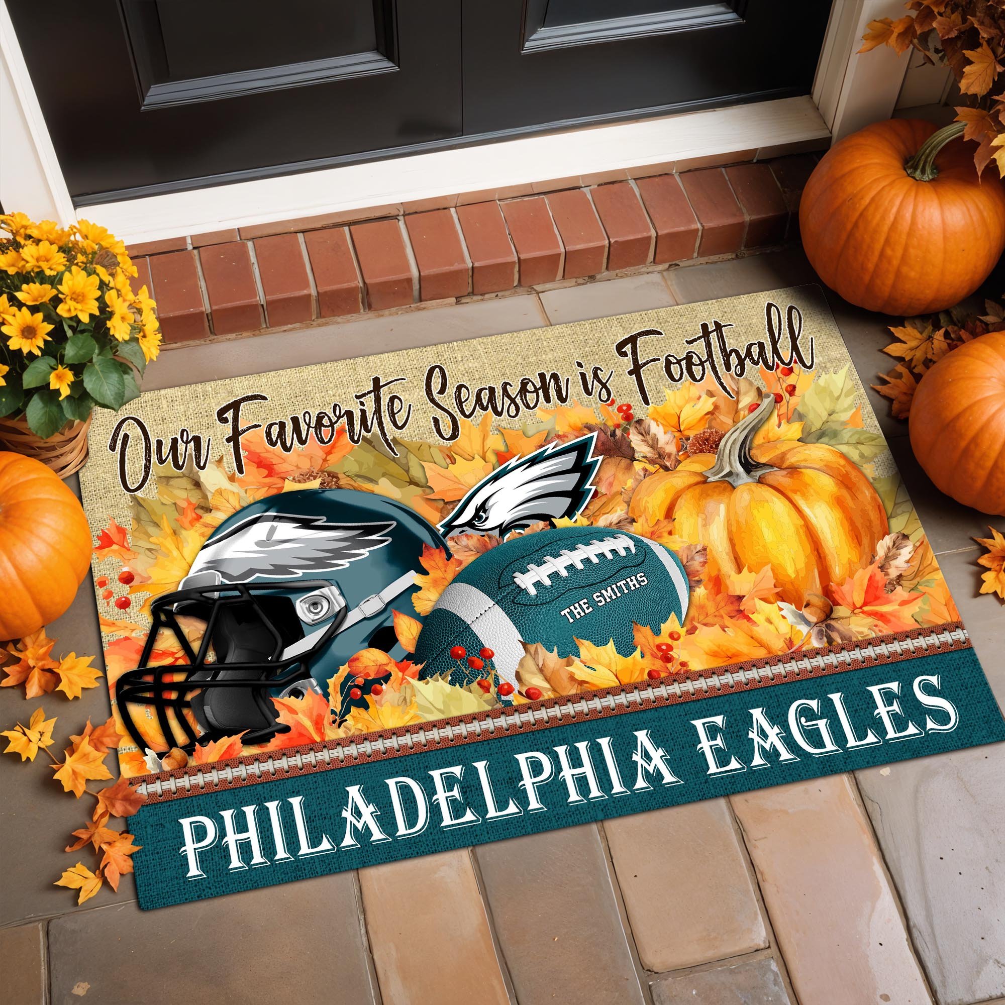 Alternative view of Philadelphia Eagles Doormat Custom Your Family Name And Choose Your Quotes, Sport Doormat, Sport Gifts For Fan EHIVM-07022666N