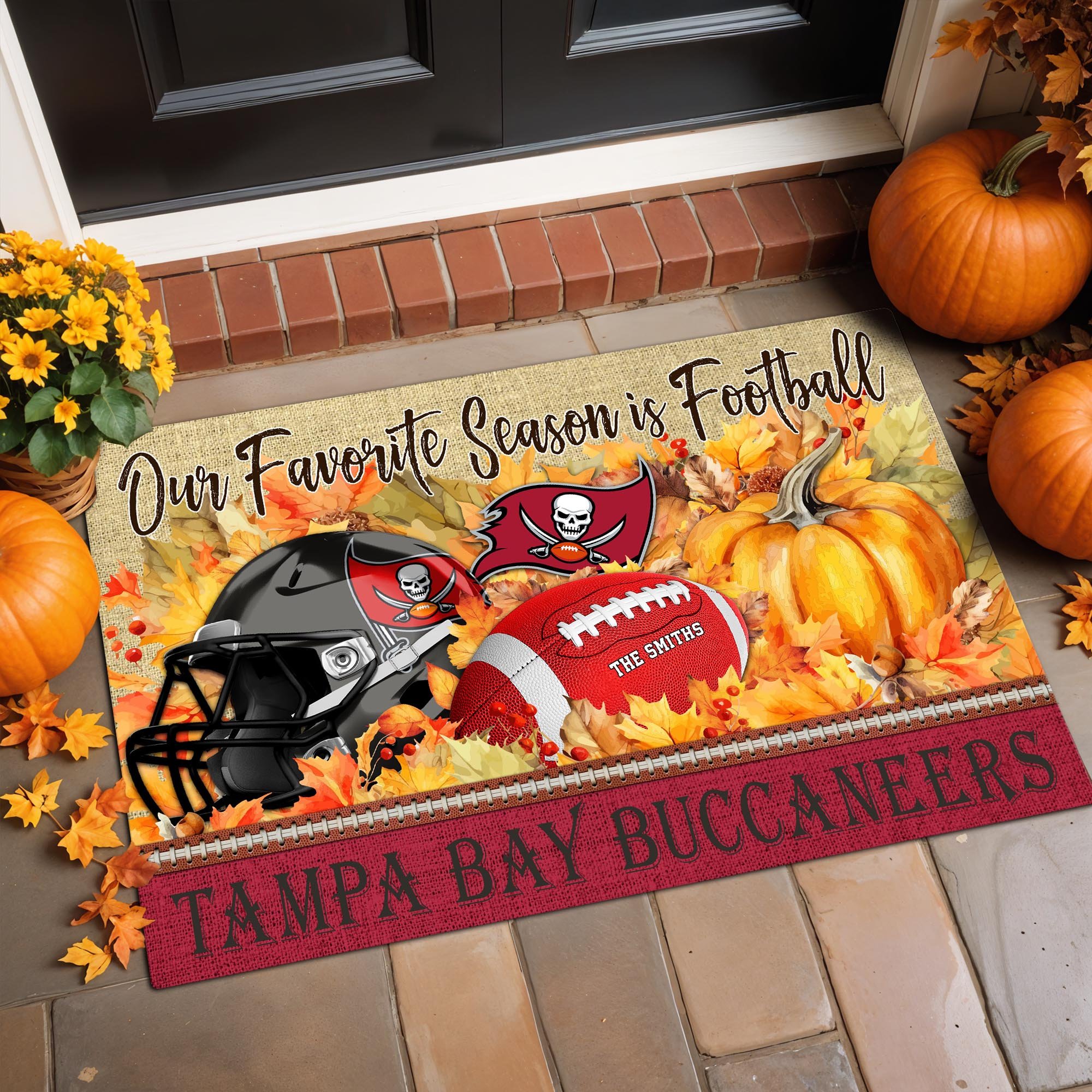 Alternative view of Tampa Bay Buccaneers Doormat Custom Your Family Name And Choose Your Quotes, Sport Doormat, Sport Gifts For Fan EHIVM-07022666N