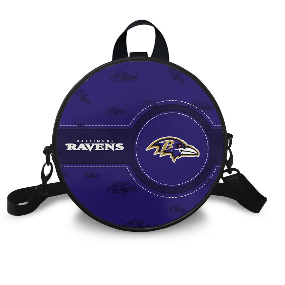 Baltimore Ravens Prestigia Round Handbag Custom Name 2025 Versions, Sport Prestigia Round Handbag EHIVM-06232637N