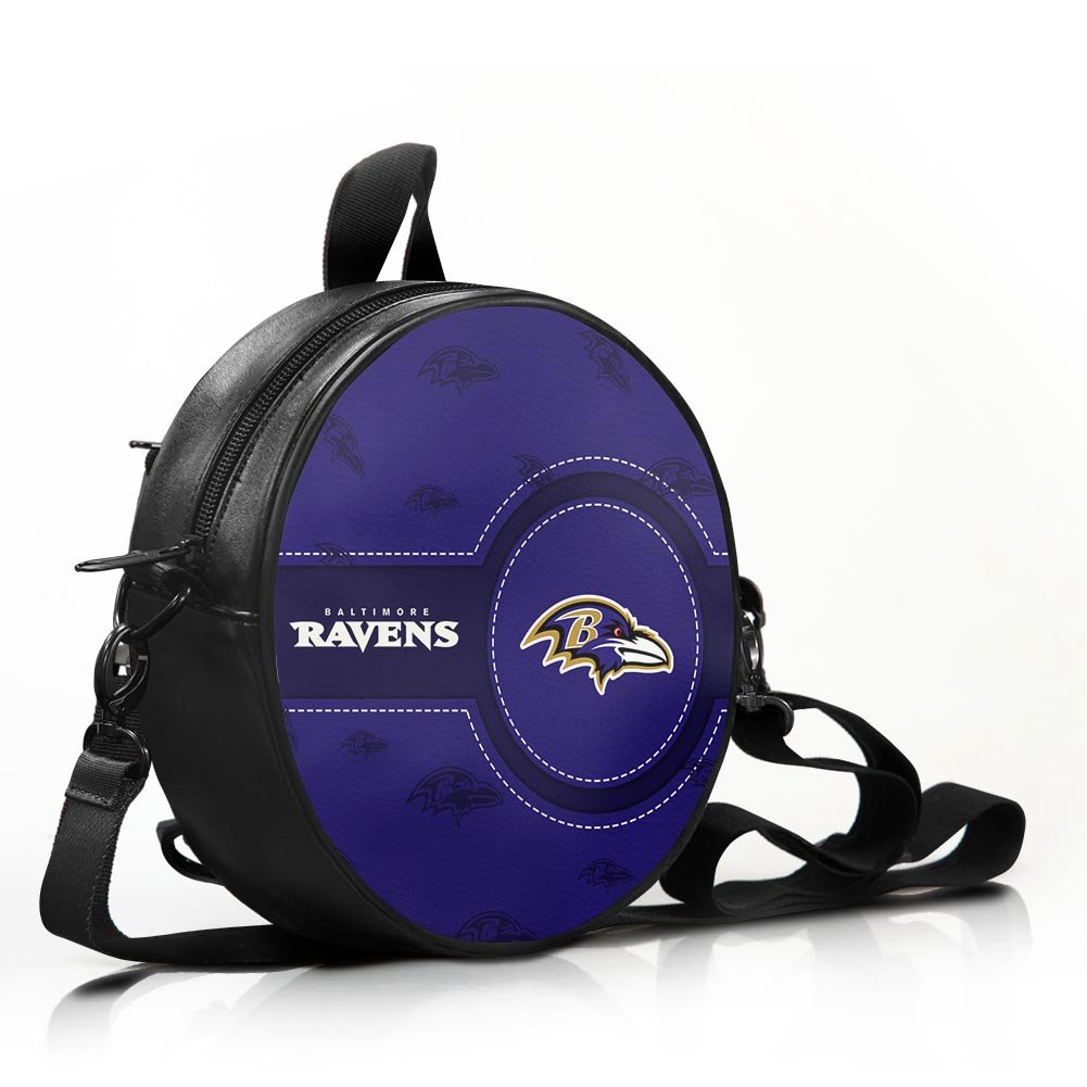 Alternative view of Baltimore Ravens Prestigia Round Handbag Custom Name 2025 Versions, Sport Prestigia Round Handbag EHIVM-06232637N