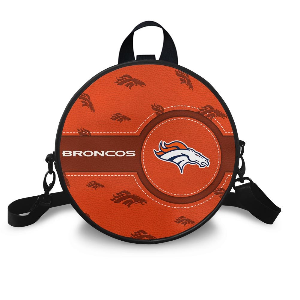Denver Broncos Prestigia Round Handbag Custom Name 2025 Versions, Sport Prestigia Round Handbag EHIVM-06232637N