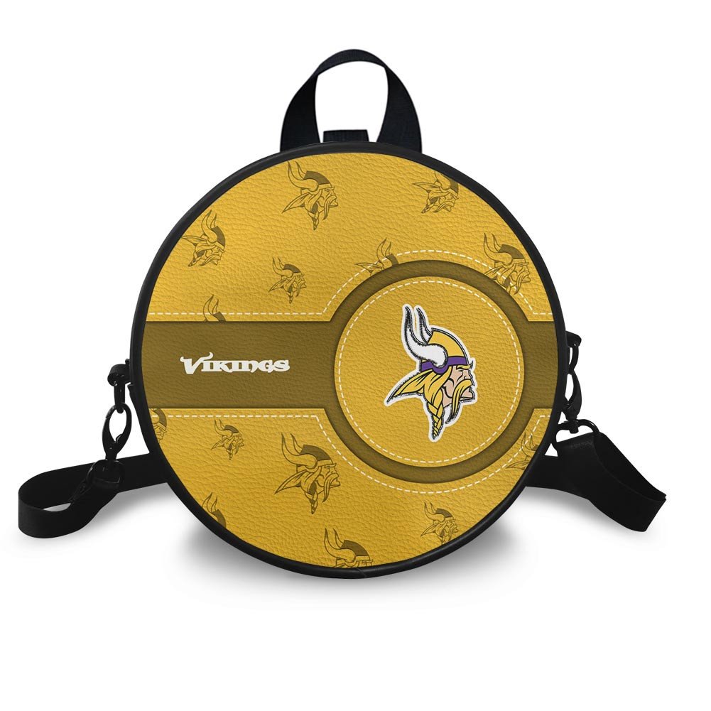 Minnesota Vikings Prestigia Round Handbag Custom Name 2025 Versions, Sport Prestigia Round Handbag EHIVM-06232637N
