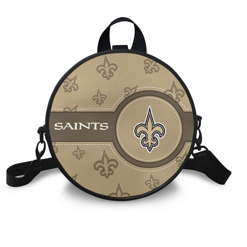 New Orleans Saints Prestigia Round Handbag Custom Name 2025 Versions, Sport Prestigia Round Handbag EHIVM-06232637N
