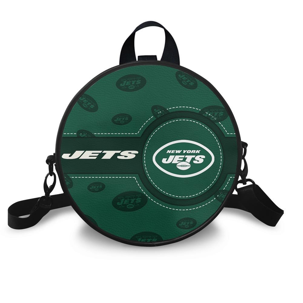 New York Jets Prestigia Round Handbag Custom Name 2025 Versions, Sport Prestigia Round Handbag EHIVM-06232637N