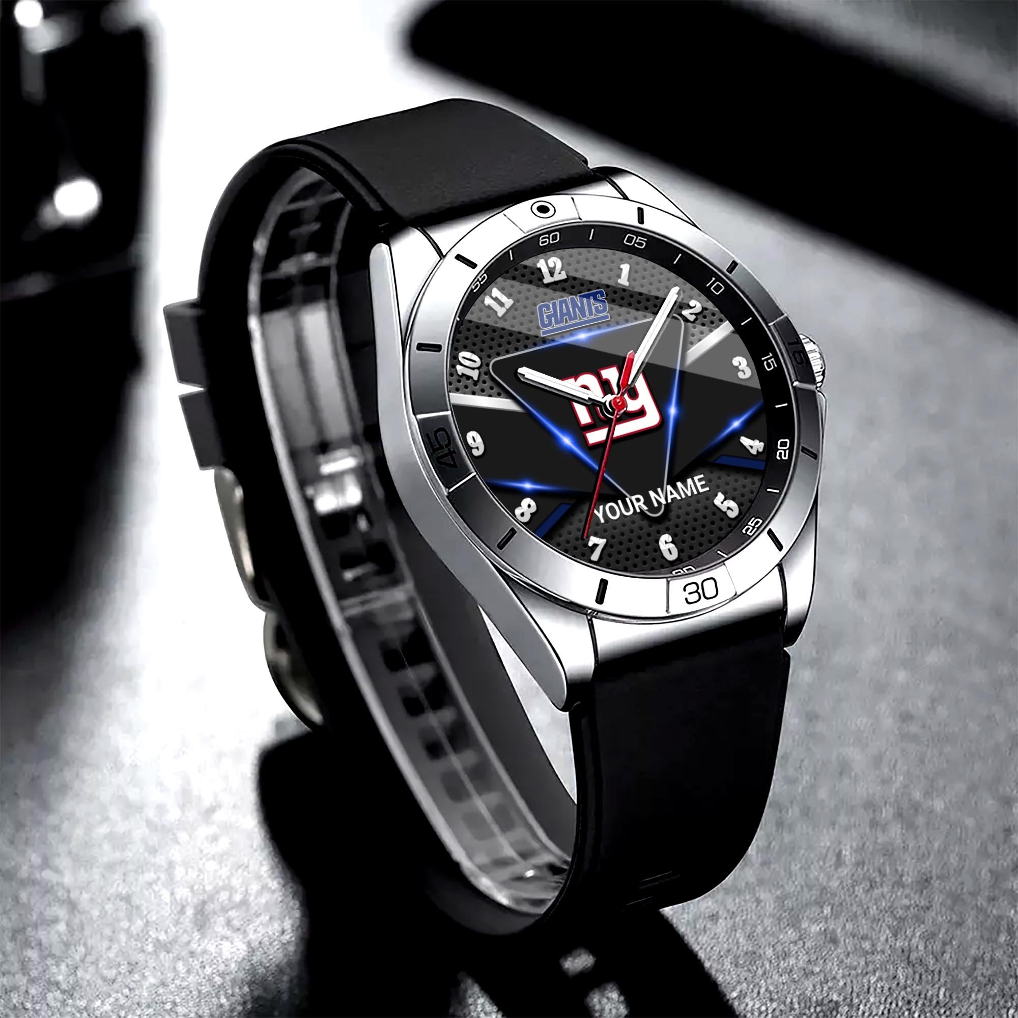 New York Giants Stainless Steel Quartz Watch Custom Your Name Versions 2025, Gifts For Fan EHIVM-07162797N