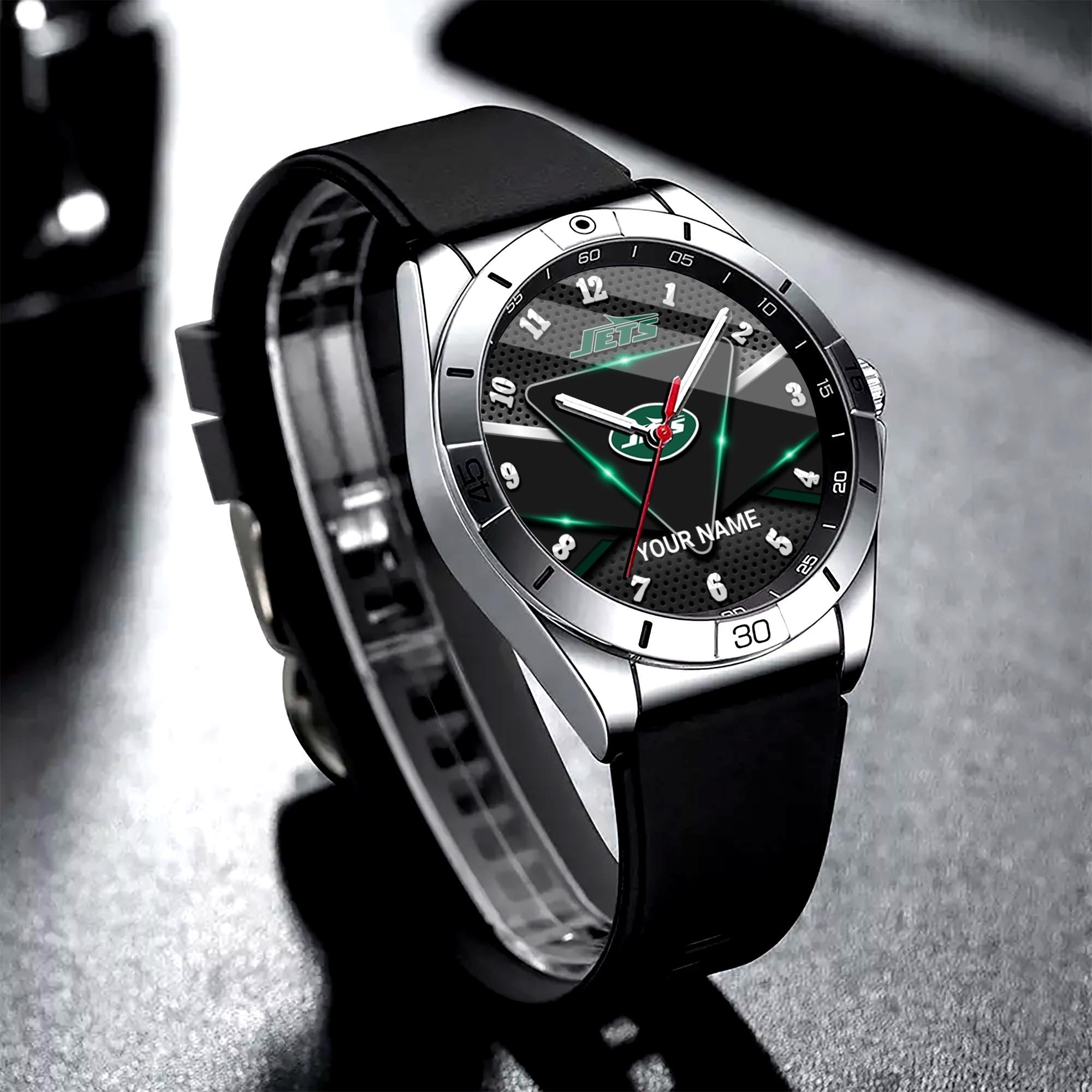 New York Jets Stainless Steel Quartz Watch Custom Your Name Versions 2025, Gifts For Fan EHIVM-07162797N