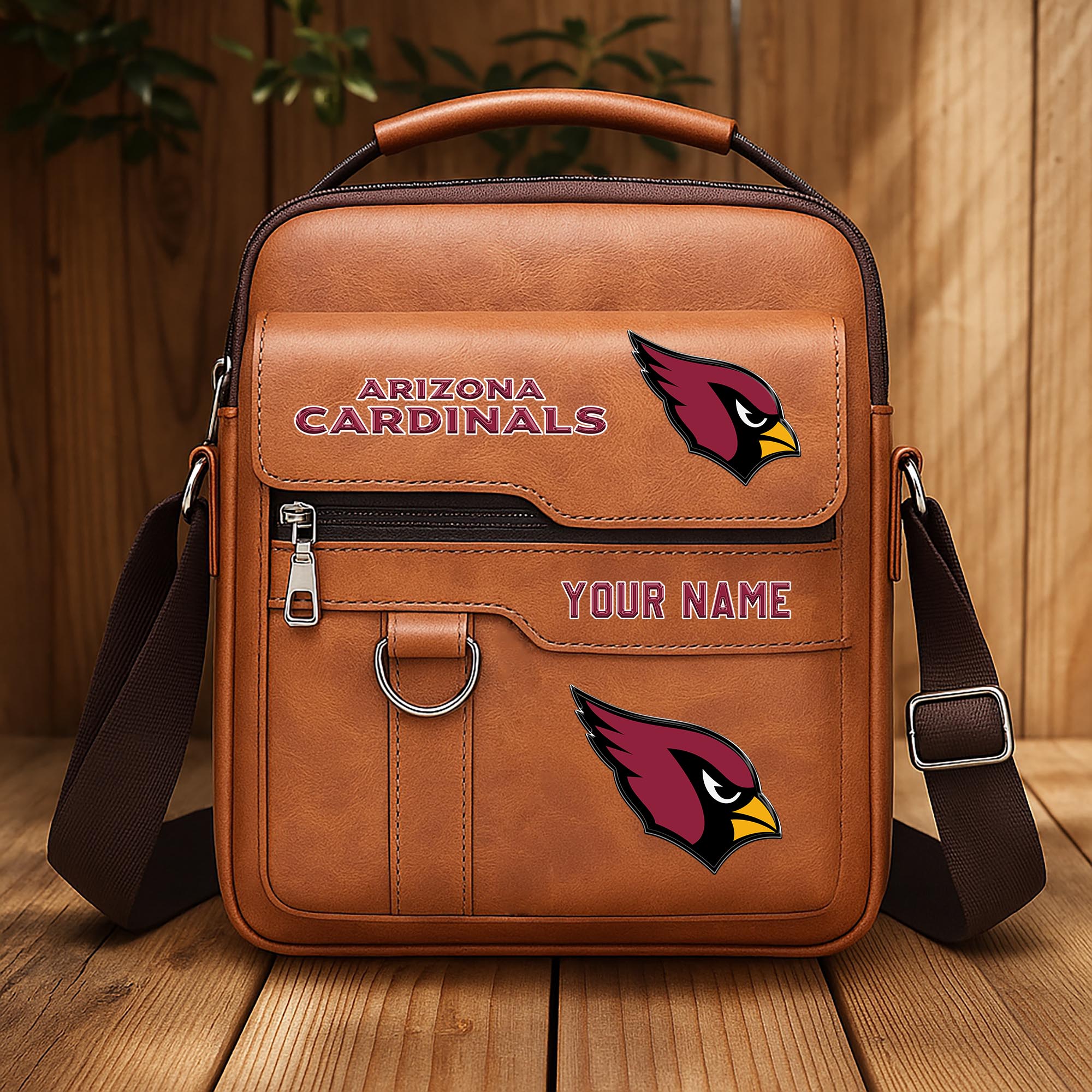Alternative view of Arizona Cardinals Men's Crossbody Shoulder Bag Custom Your Name 2025 Versions, Sport Shoulder Bag EHIVM-06202610