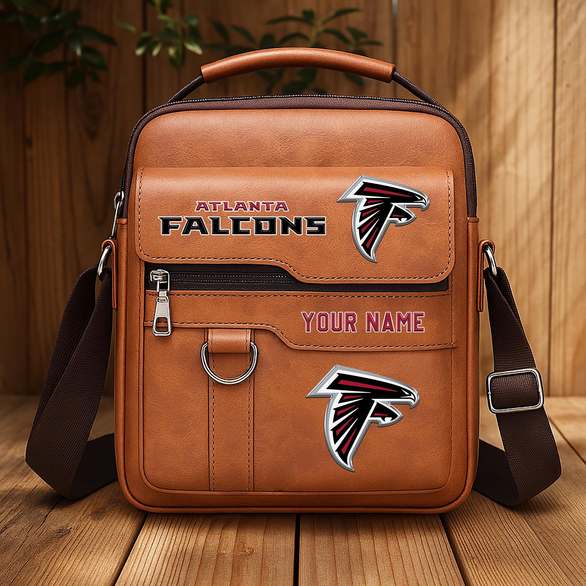 Alternative view of Atlanta Falcons Men's Crossbody Shoulder Bag Custom Your Name 2025 Versions, Sport Shoulder Bag EHIVM-06202610
