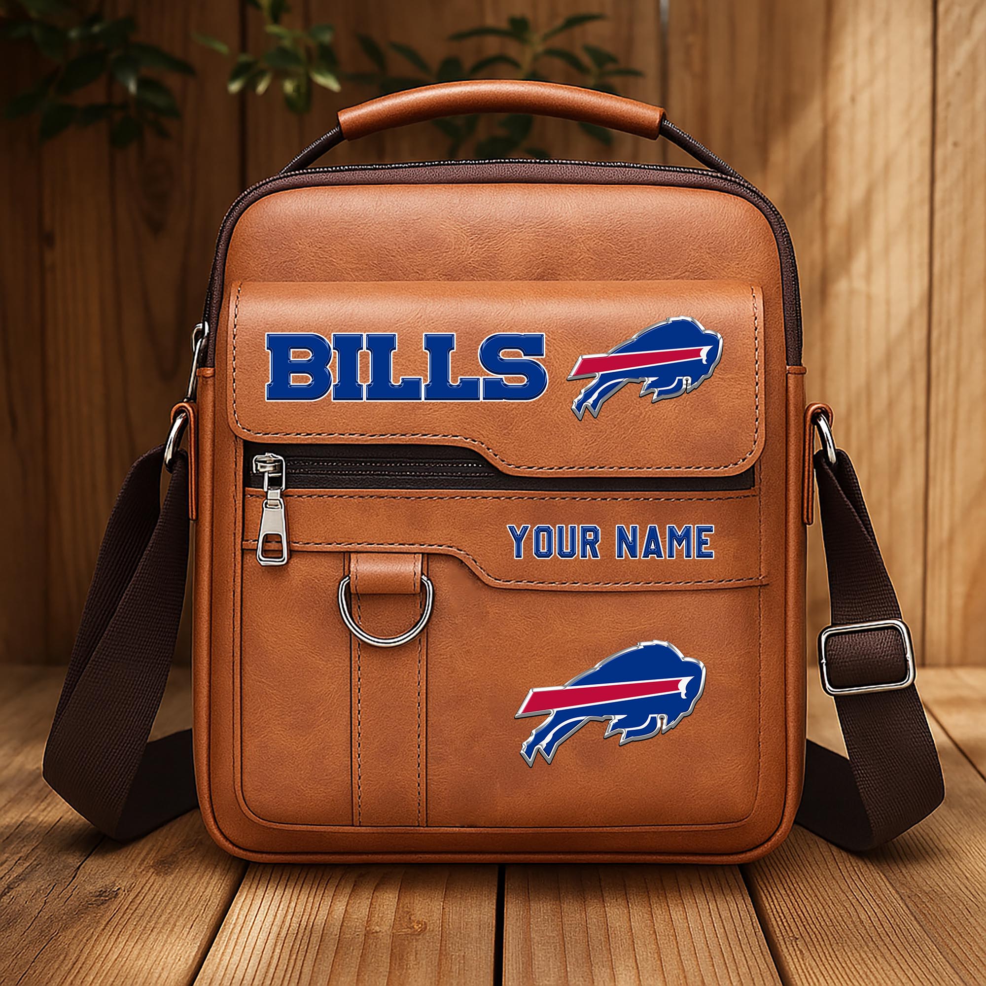 Alternative view of Buffalo Bills Men's Crossbody Shoulder Bag Custom Your Name 2025 Versions, Sport Shoulder Bag EHIVM-06202610