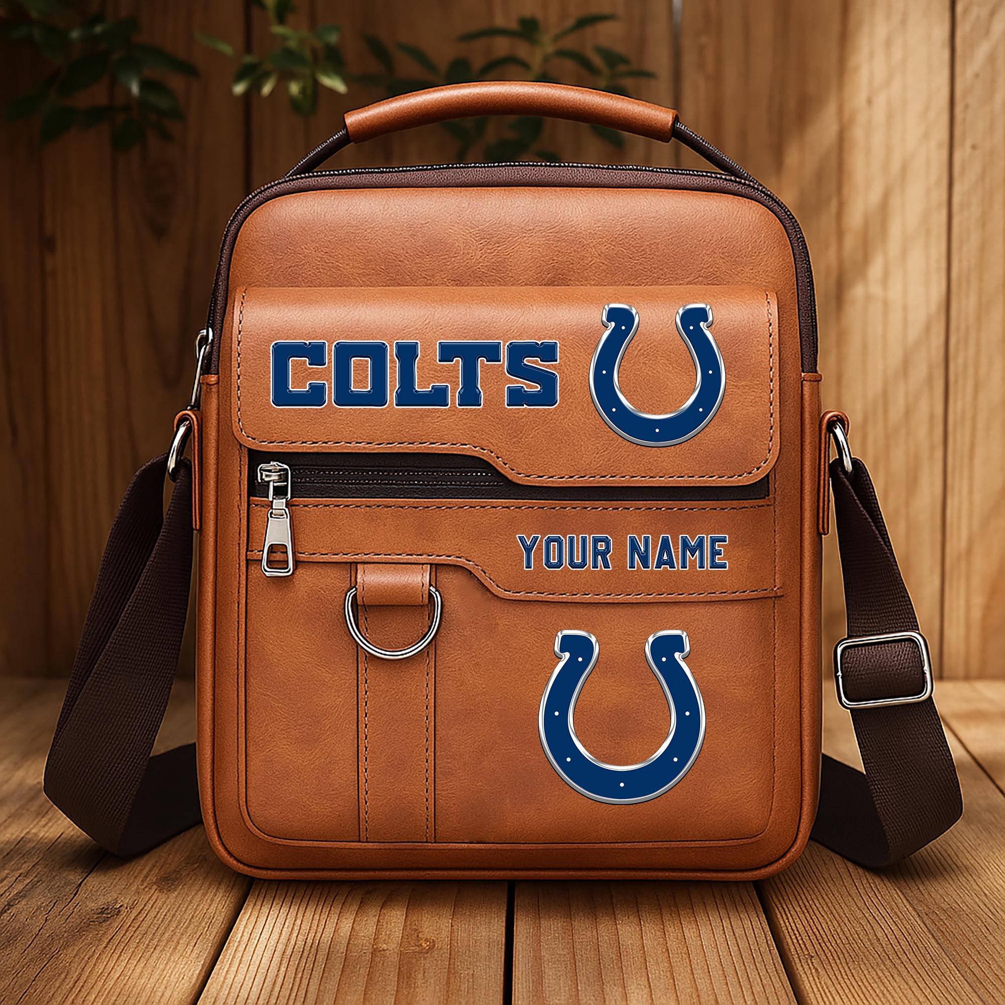 Alternative view of Indianapolis Colts Men's Crossbody Shoulder Bag Custom Your Name 2025 Versions, Sport Shoulder Bag EHIVM-06202610
