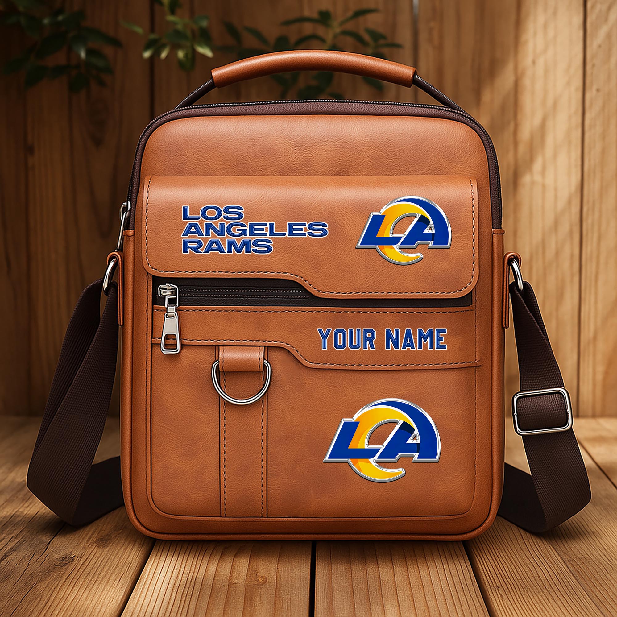 Alternative view of Los Angeles Rams Men's Crossbody Shoulder Bag Custom Your Name 2025 Versions, Sport Shoulder Bag EHIVM-06202610