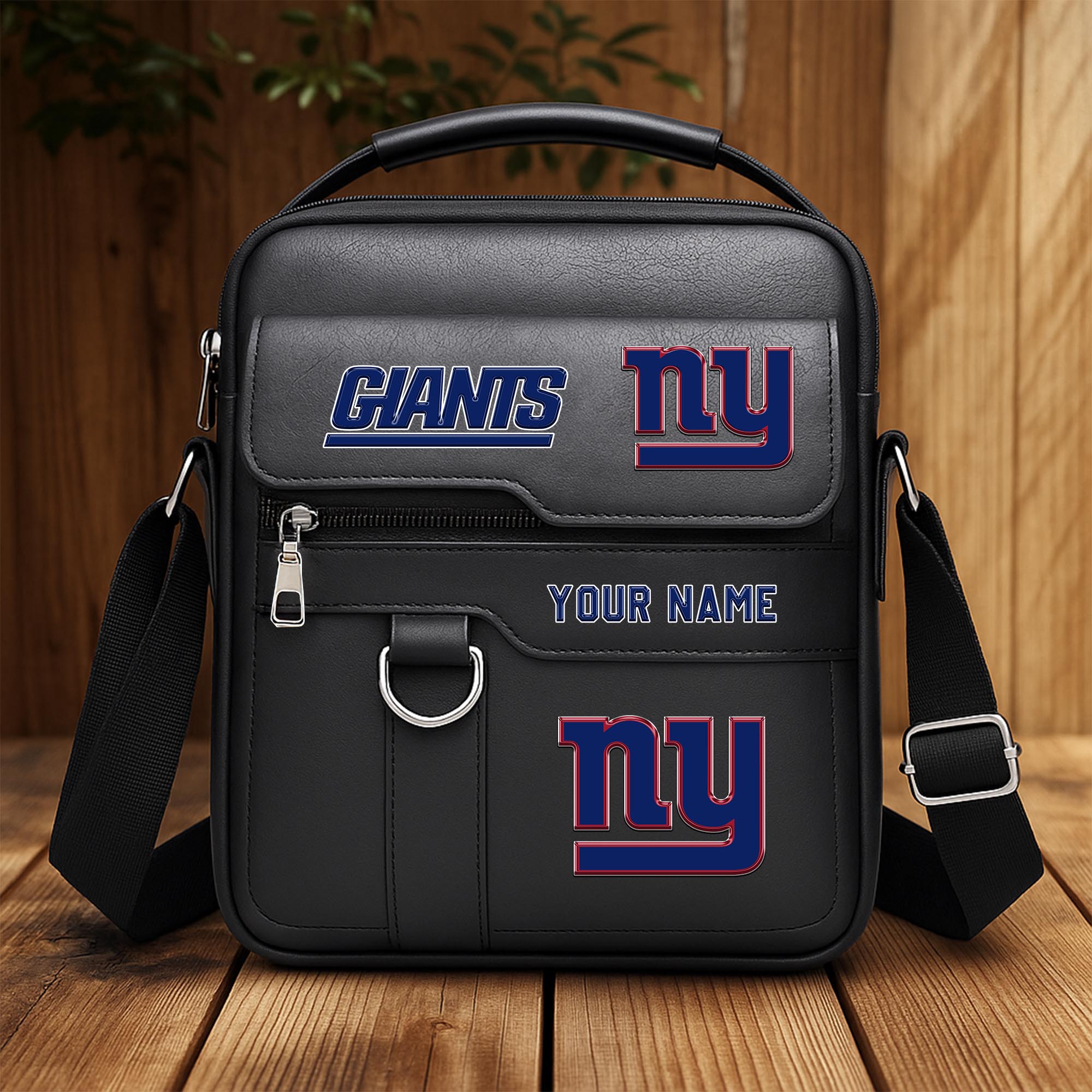 New York Giants Men's Crossbody Shoulder Bag Custom Your Name 2025 Versions, Sport Shoulder Bag EHIVM-06202610