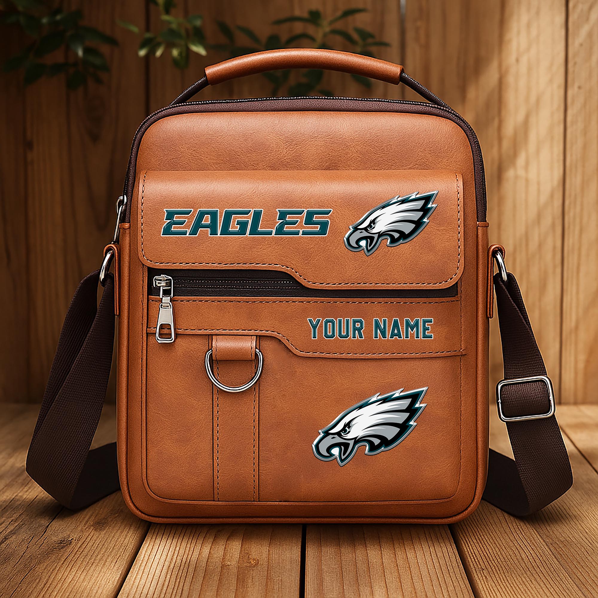 Alternative view of Philadelphia Eagles Men's Crossbody Shoulder Bag Custom Your Name 2025 Versions, Sport Shoulder Bag EHIVM-06202610