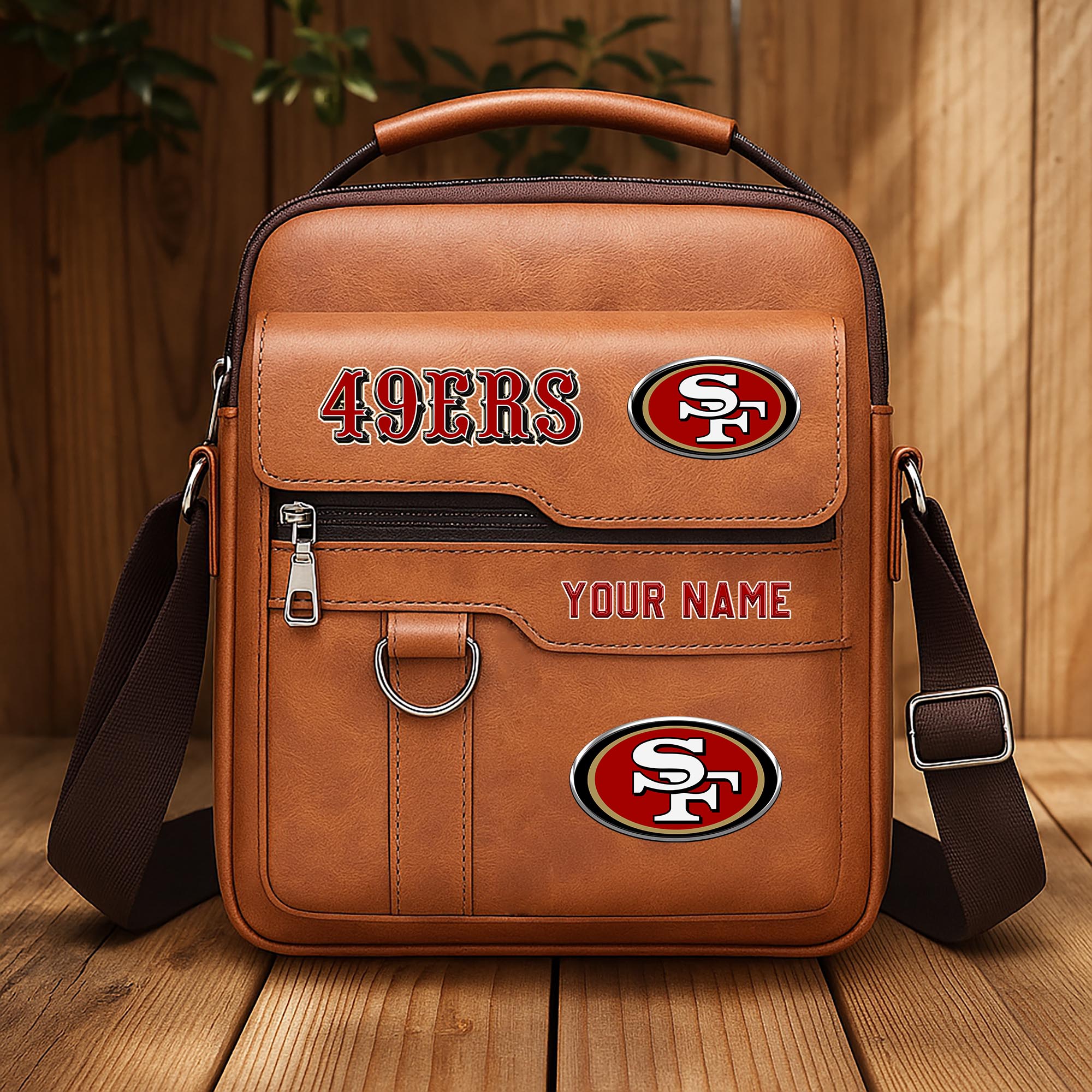 Alternative view of San Francisco 49ers Men's Crossbody Shoulder Bag Custom Your Name 2025 Versions, Sport Shoulder Bag EHIVM-06202610