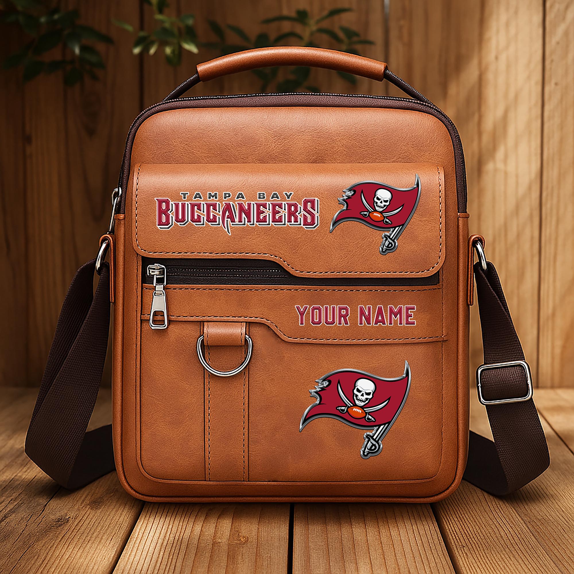 Alternative view of Tampa Bay Buccaneers Men's Crossbody Shoulder Bag Custom Your Name 2025 Versions, Sport Shoulder Bag EHIVM-06202610
