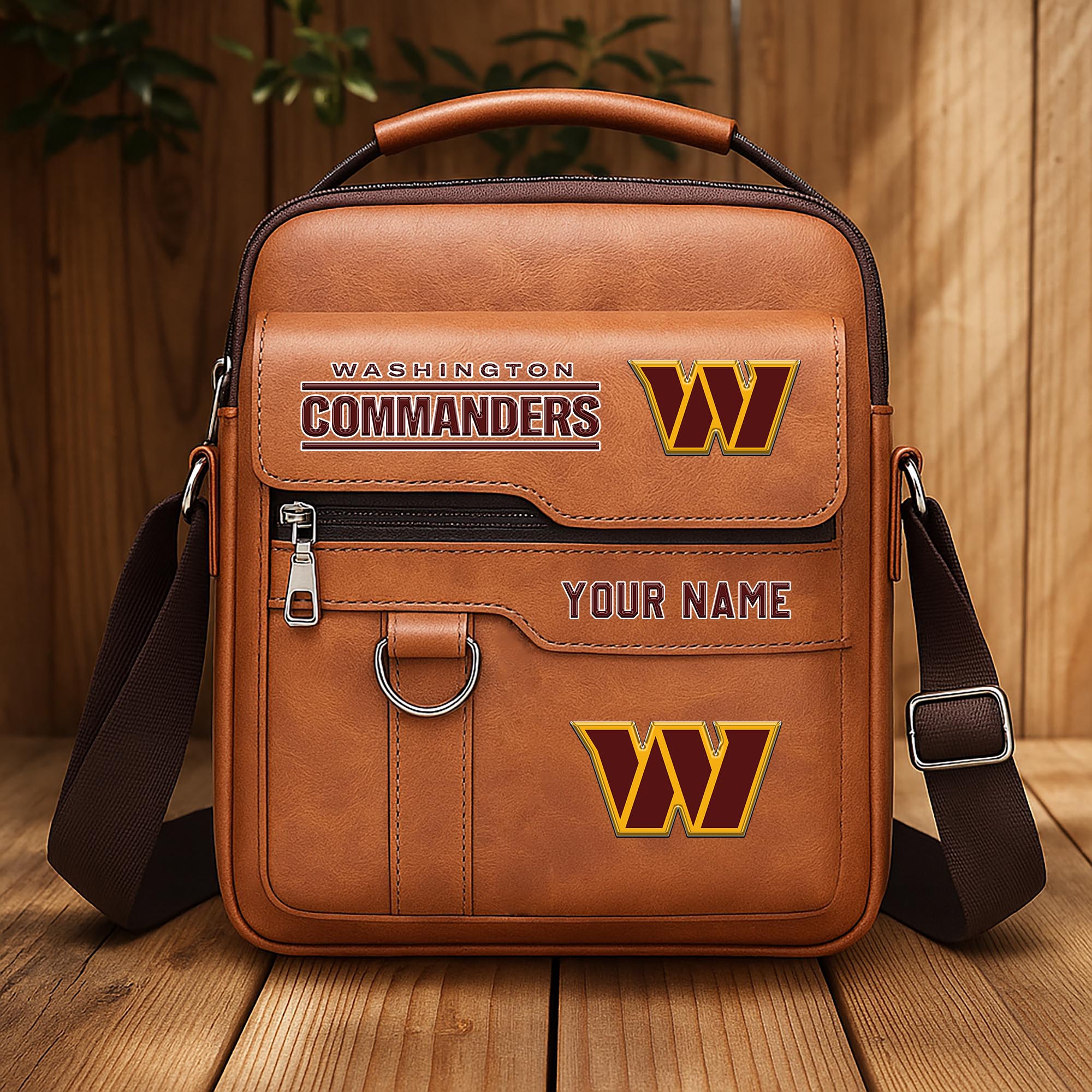 Alternative view of Washington Commanders Men's Crossbody Shoulder Bag Custom Your Name 2025 Versions, Sport Shoulder Bag EHIVM-06202610