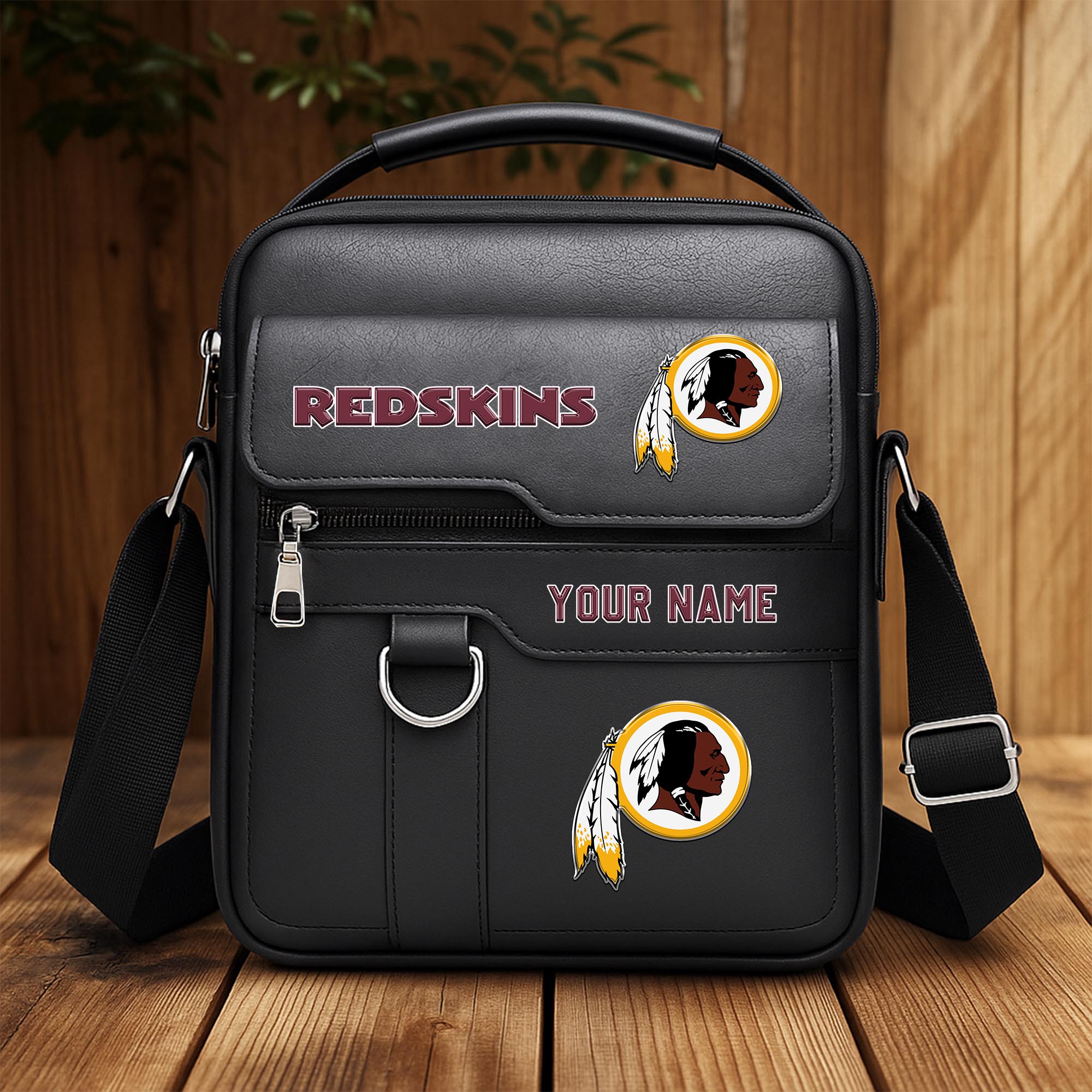 Washington Redskins Men's Crossbody Shoulder Bag Custom Your Name 2025 Versions, Sport Shoulder Bag EHIVM-06202610