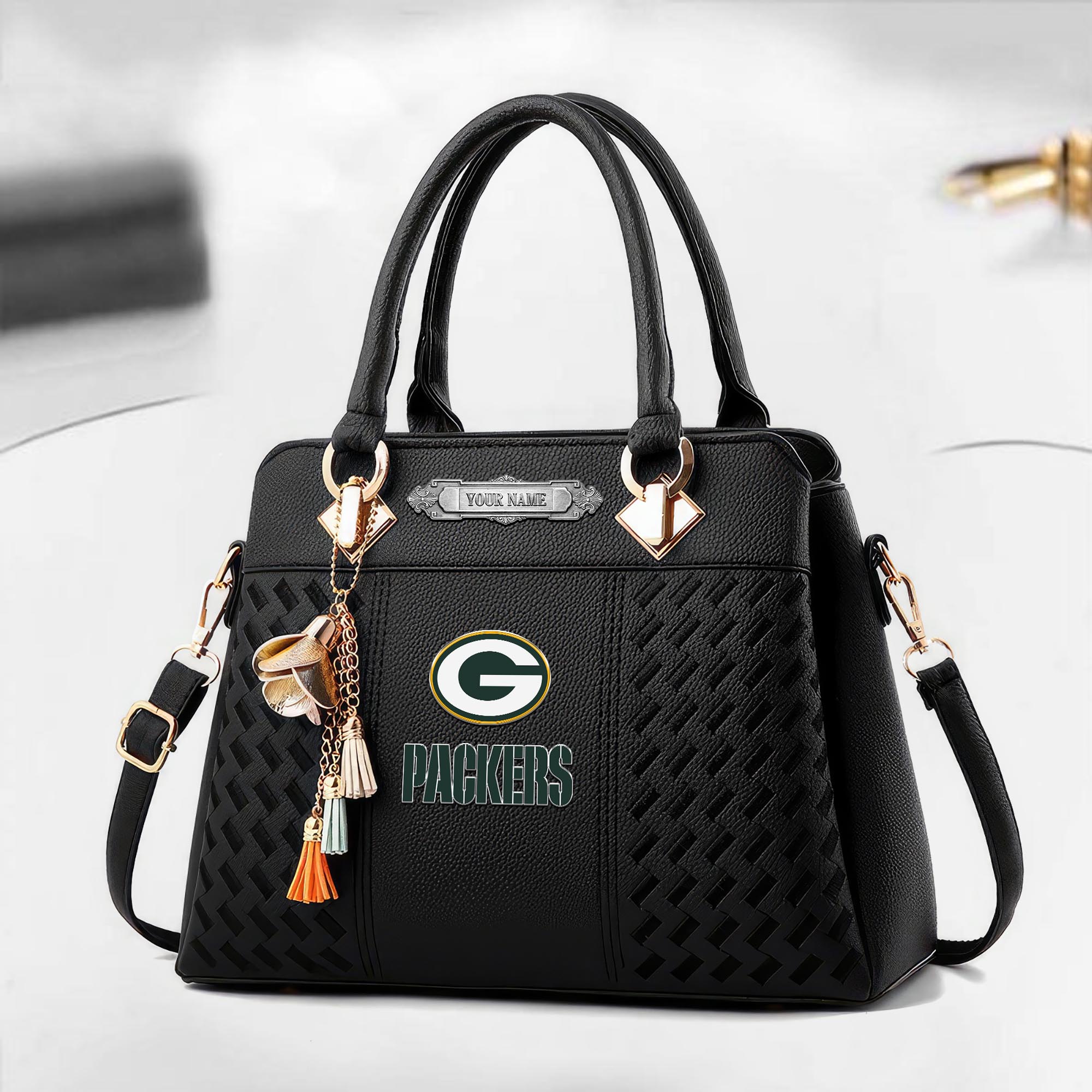 Green Bay Packers Deluxe Handbag For Women Custom Your Name 2025 Versions, Sport Deluxe Handbag EHIVM-08073030