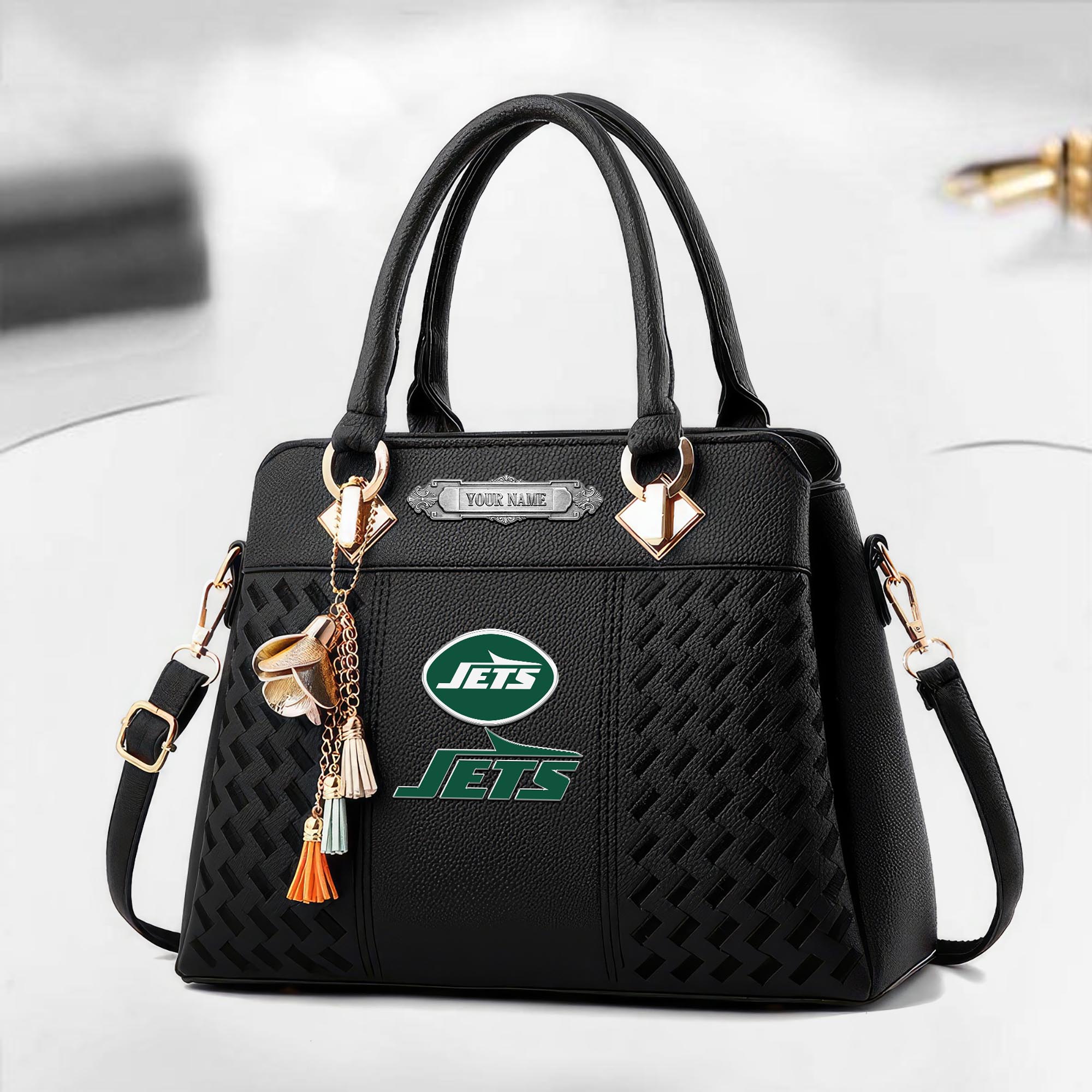 New York Jets Deluxe Handbag For Women Custom Your Name 2025 Versions, Sport Deluxe Handbag EHIVM-08073030