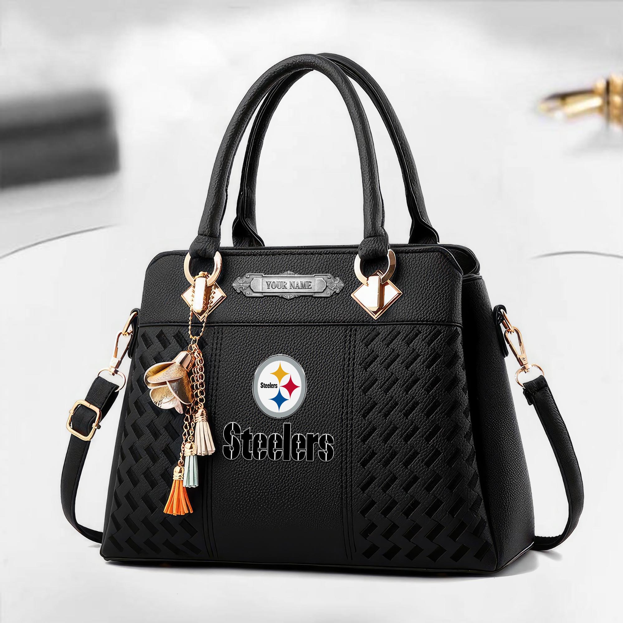 Pittsburgh Steelers Deluxe Handbag For Women Custom Your Name 2025 Versions, Sport Deluxe Handbag EHIVM-08073030