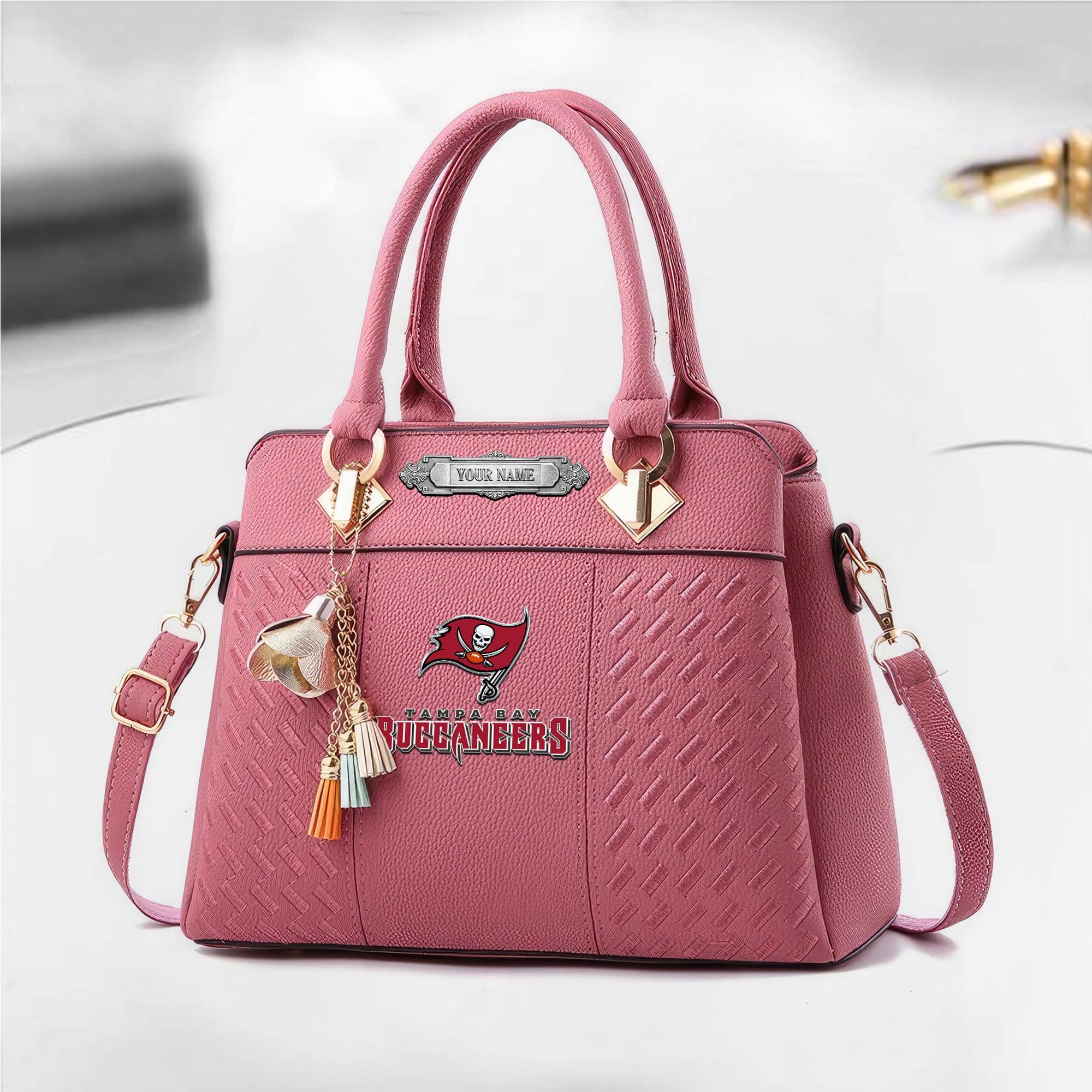 Alternative view of Tampa Bay Buccaneers Deluxe Handbag For Women Custom Your Name 2025 Versions, Sport Deluxe Handbag EHIVM-08073030