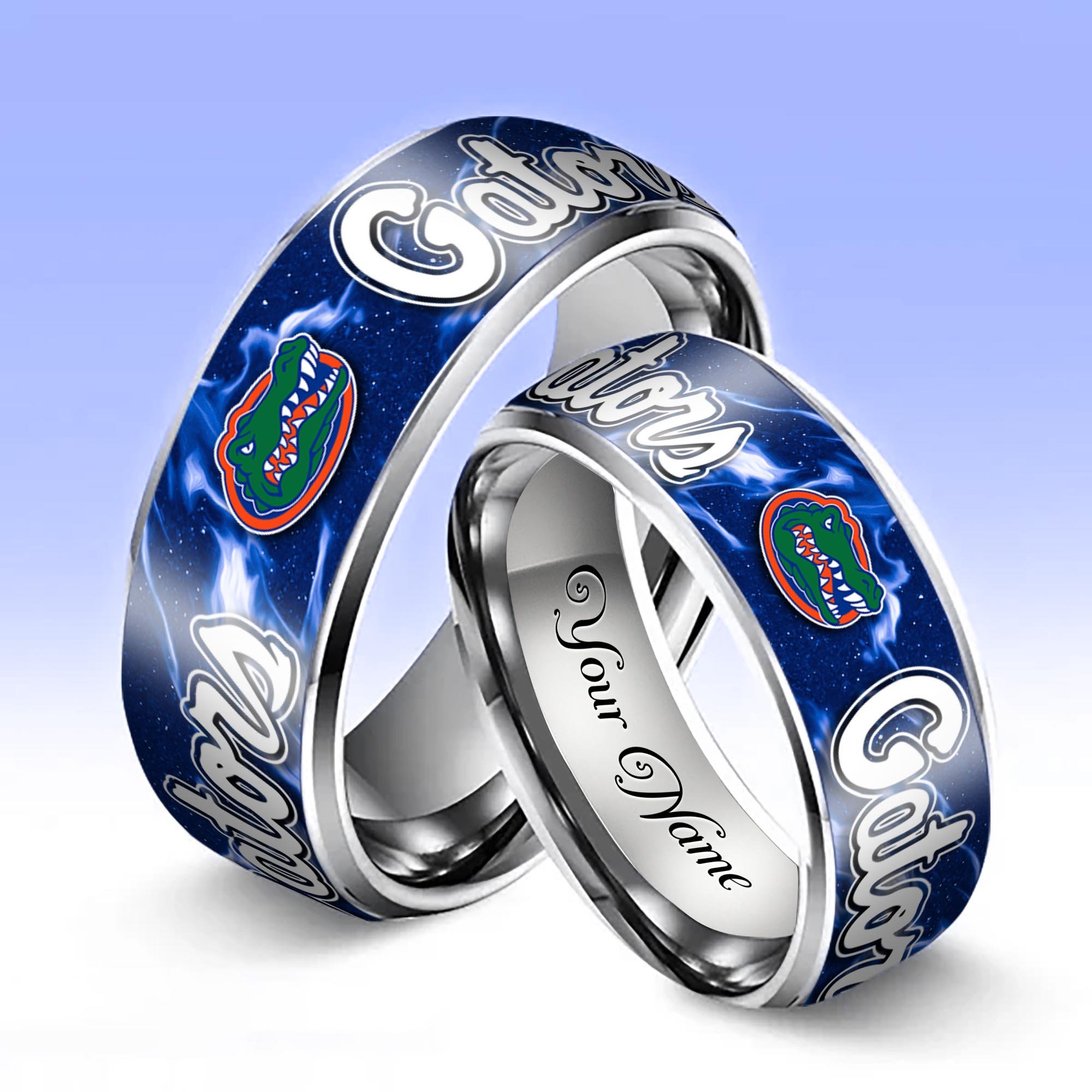 Alternative view of Florida Gators Stainless Steel Rings Comes With Box Custom Your Name 2025 versions, Gifts For Fan EHIVM-04081668A