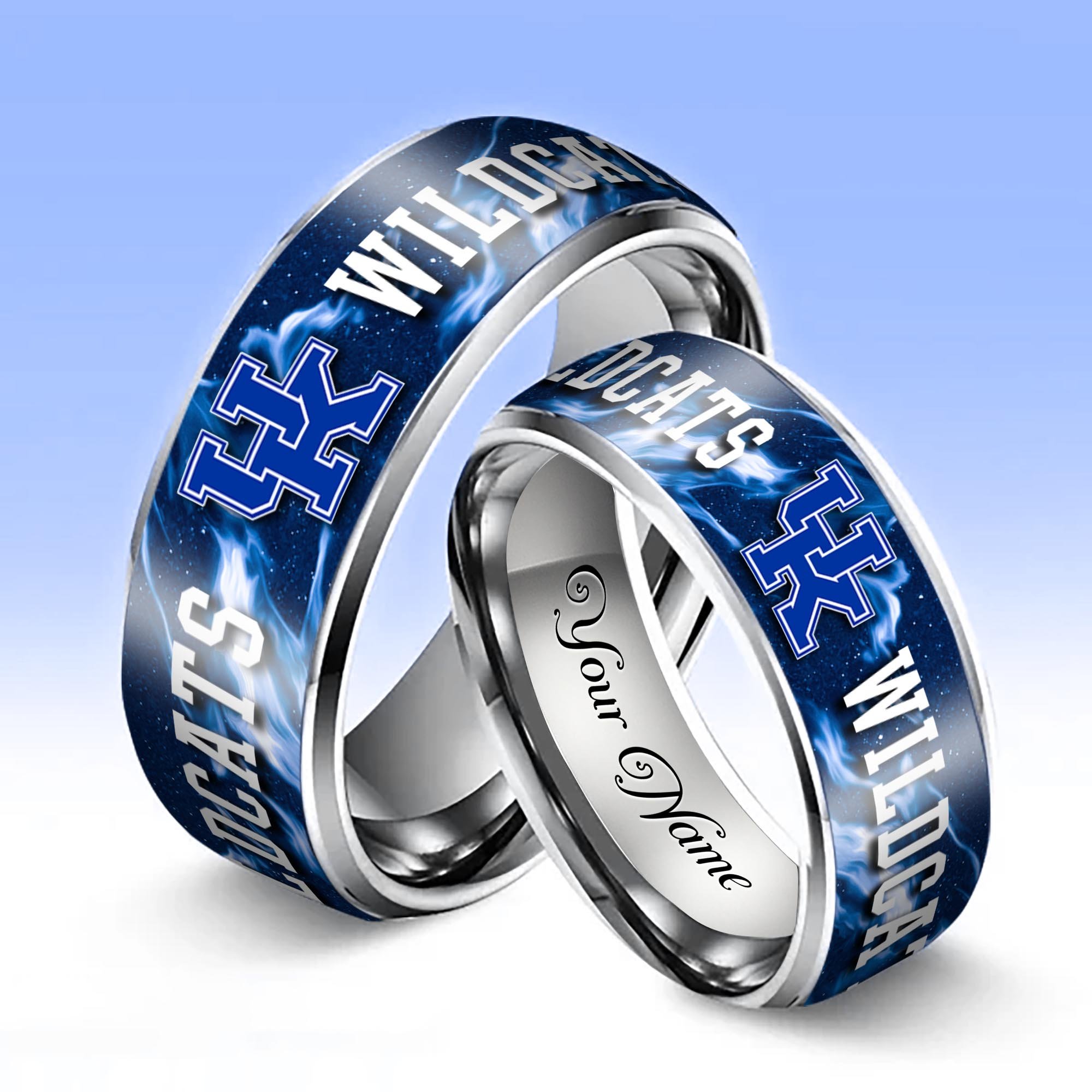 Alternative view of Kentucky Wildcats Stainless Steel Rings Comes With Box Custom Your Name 2025 versions, Gifts For Fan EHIVM-04081668A